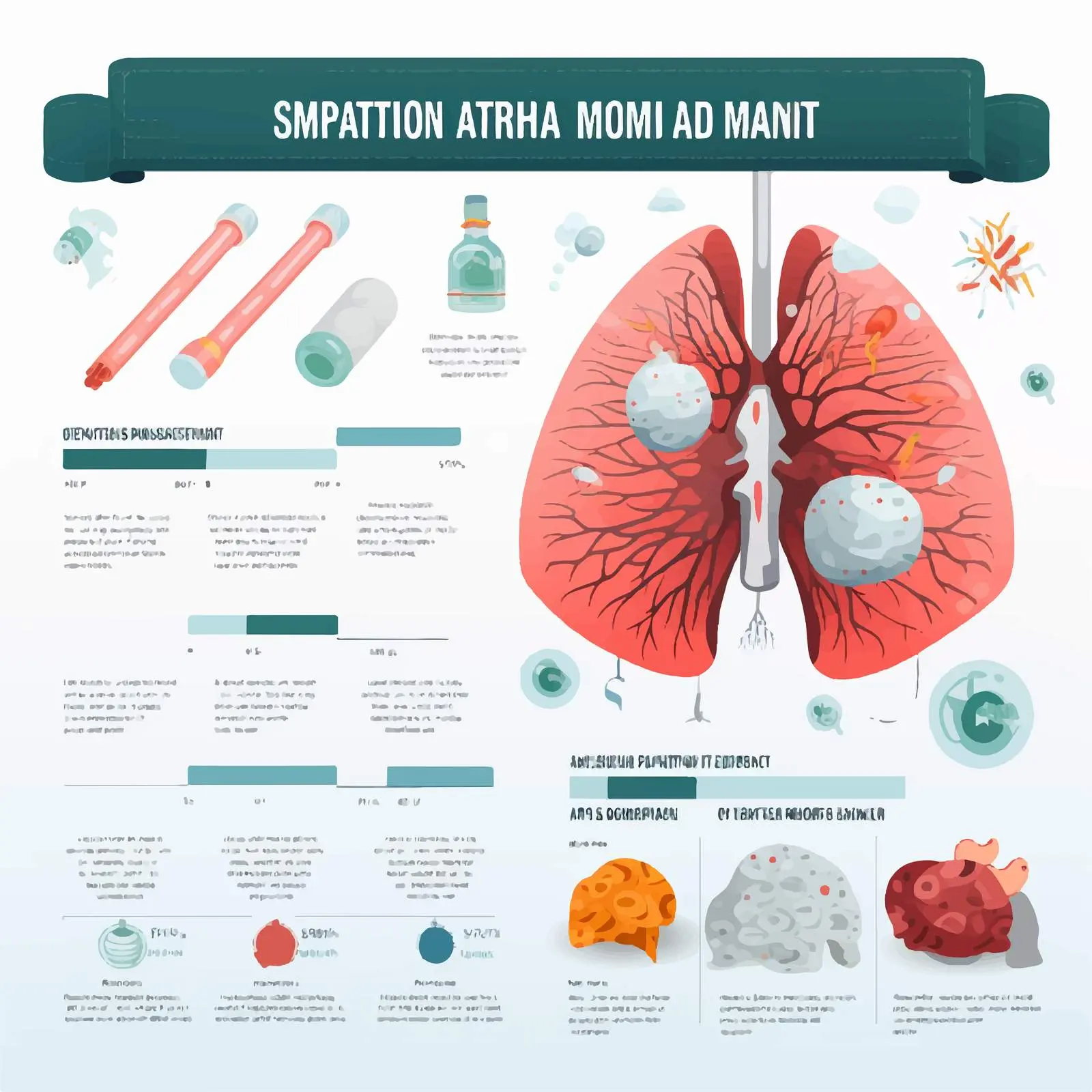 Infographic: Normal vs. Asthma Lungs Comparison — free download from Dotvec