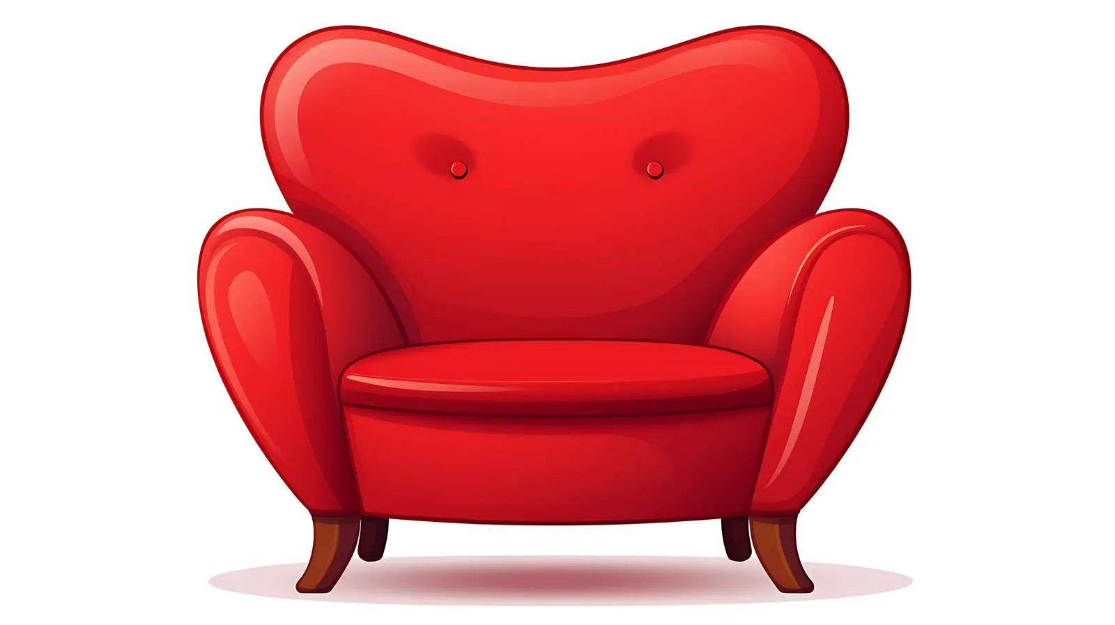 Modern Red Chair on White Background — free download from Dotvec