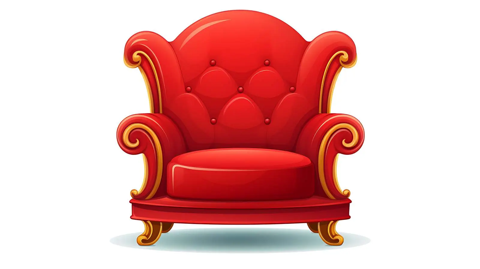 Red Chair on White Background — free download from Dotvec