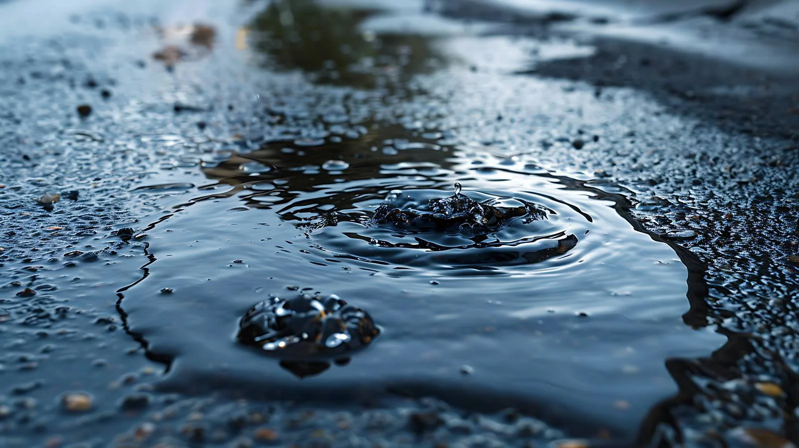 Polluted water with visible oil sheen — free download from Dotvec