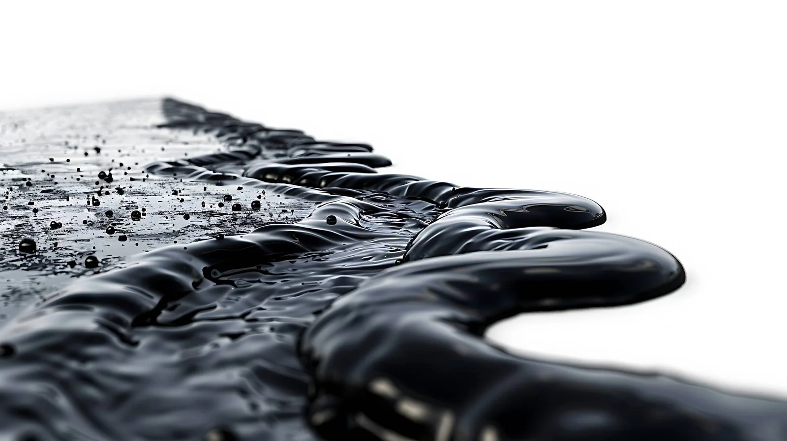 Spilled Gasoline Contaminating Asphalt Roadway — free download from Dotvec