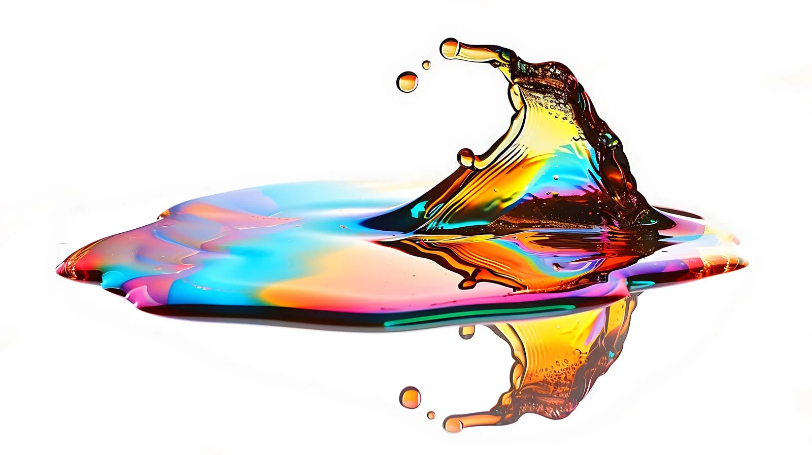 Colorful gasoline or oil spill pattern — free download from Dotvec