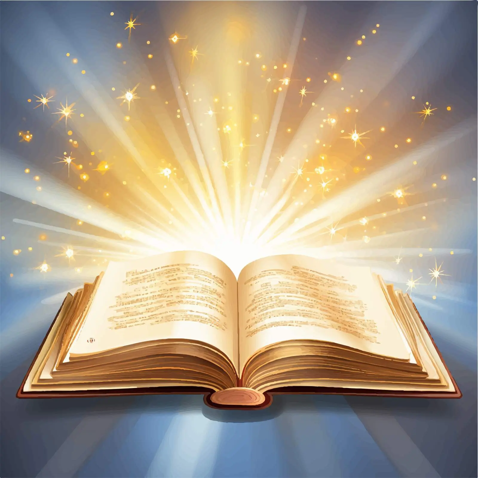 Illuminated Open Book with Radiant Light Vector — free download from Dotvec