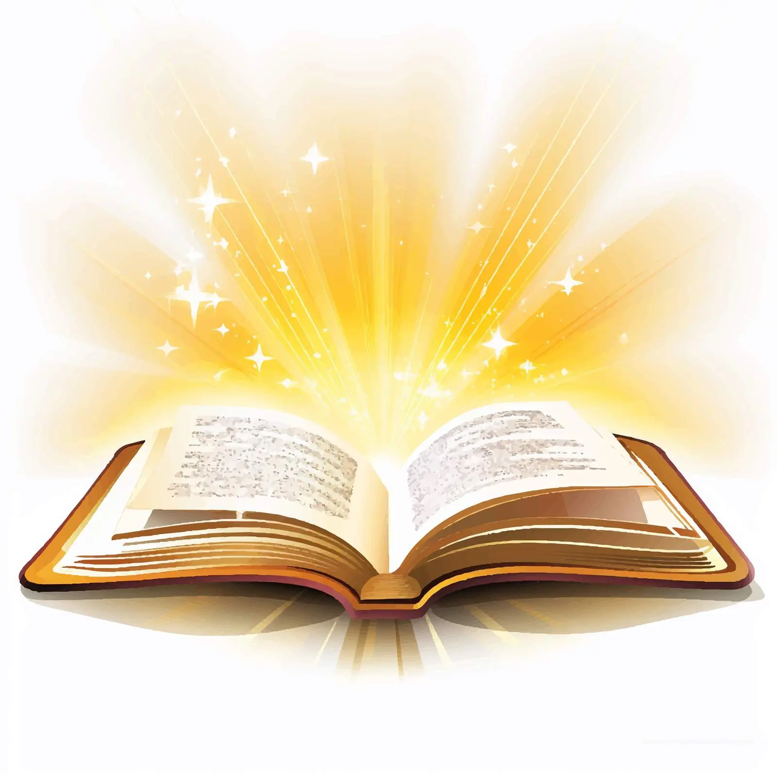 Open Book Illuminated by Radiant Light Vector — free download from Dotvec