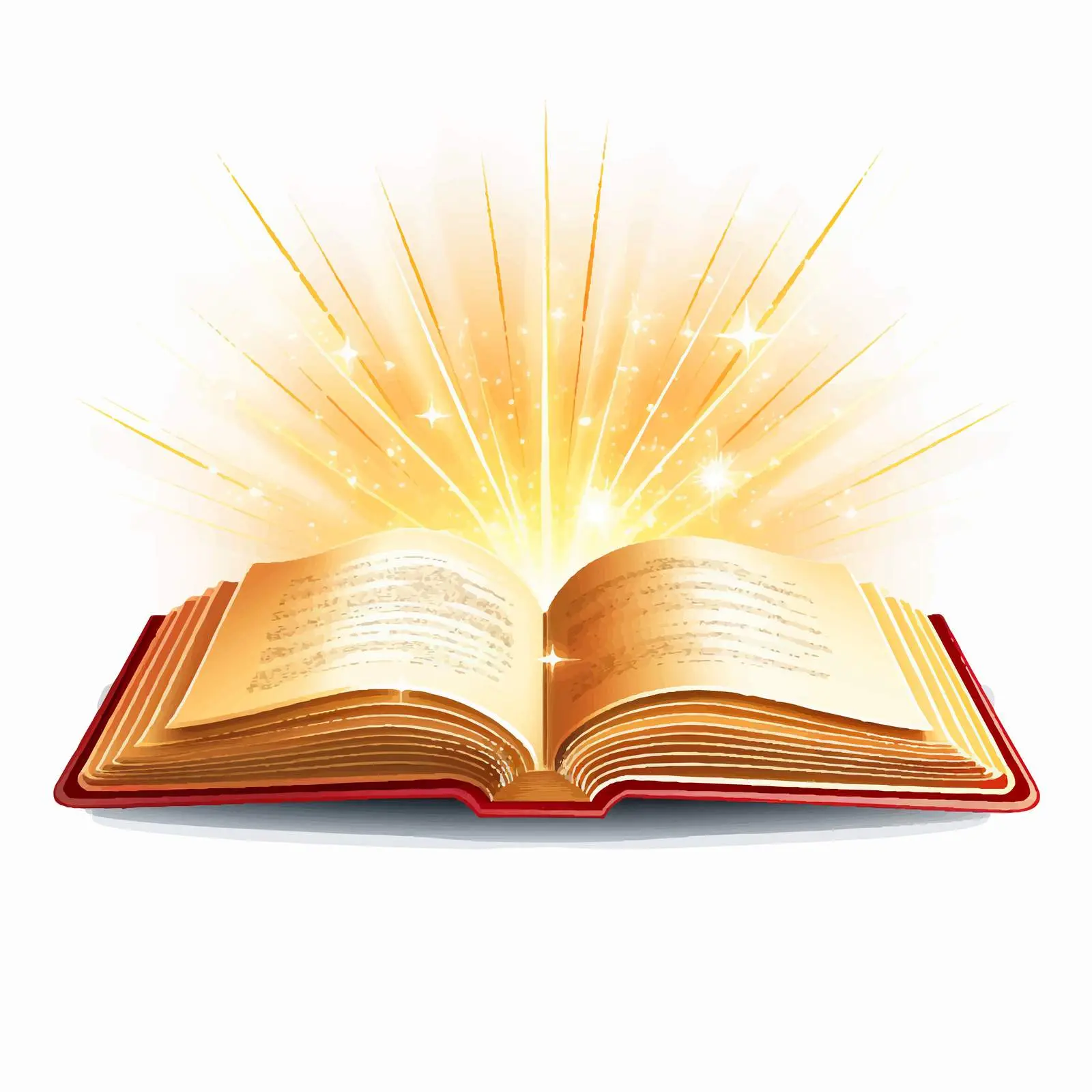Radiant Light Over an Open Book Vector – free light illustration image from Dotvec