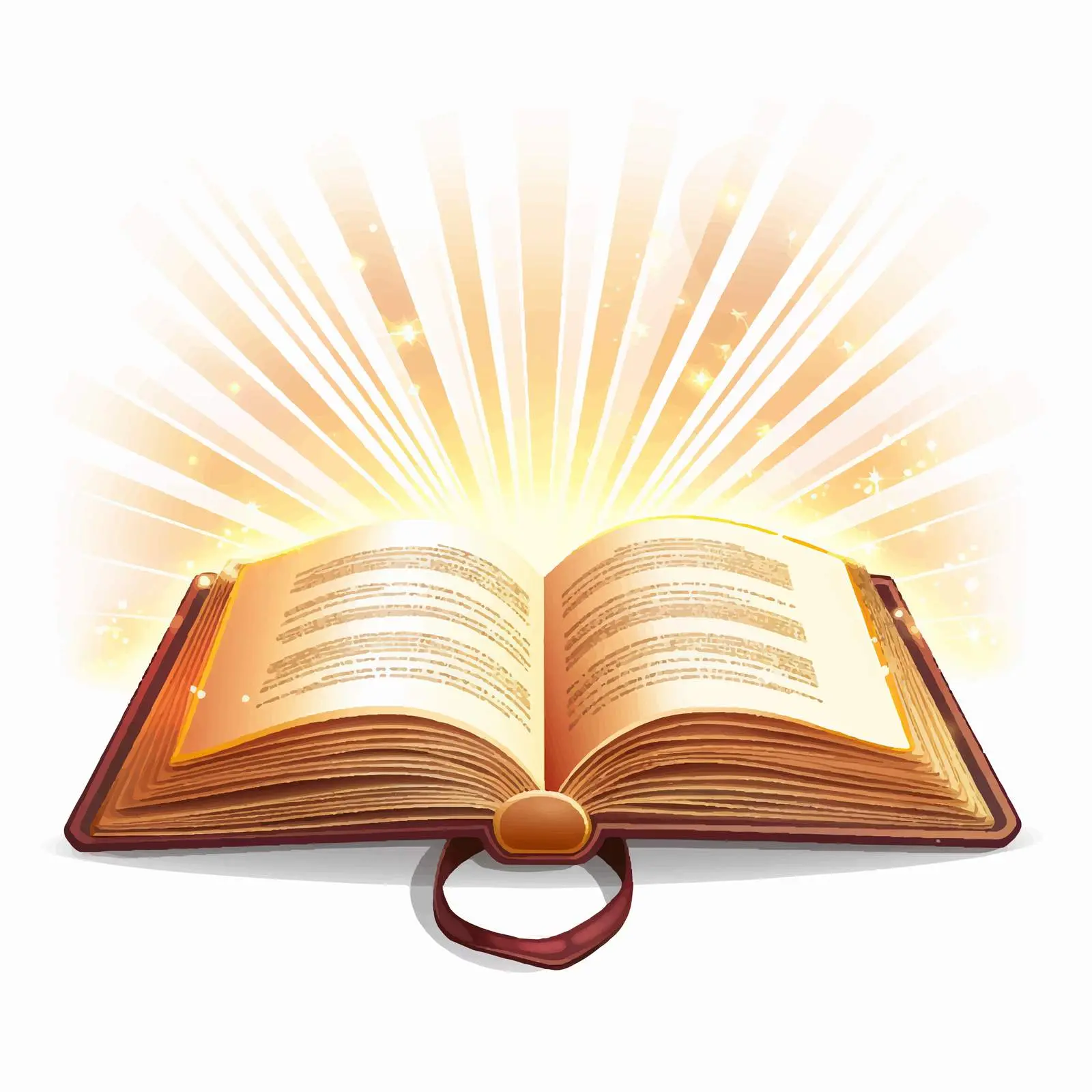 Open Book Illuminated by Radiant Light Vector — free download from Dotvec
