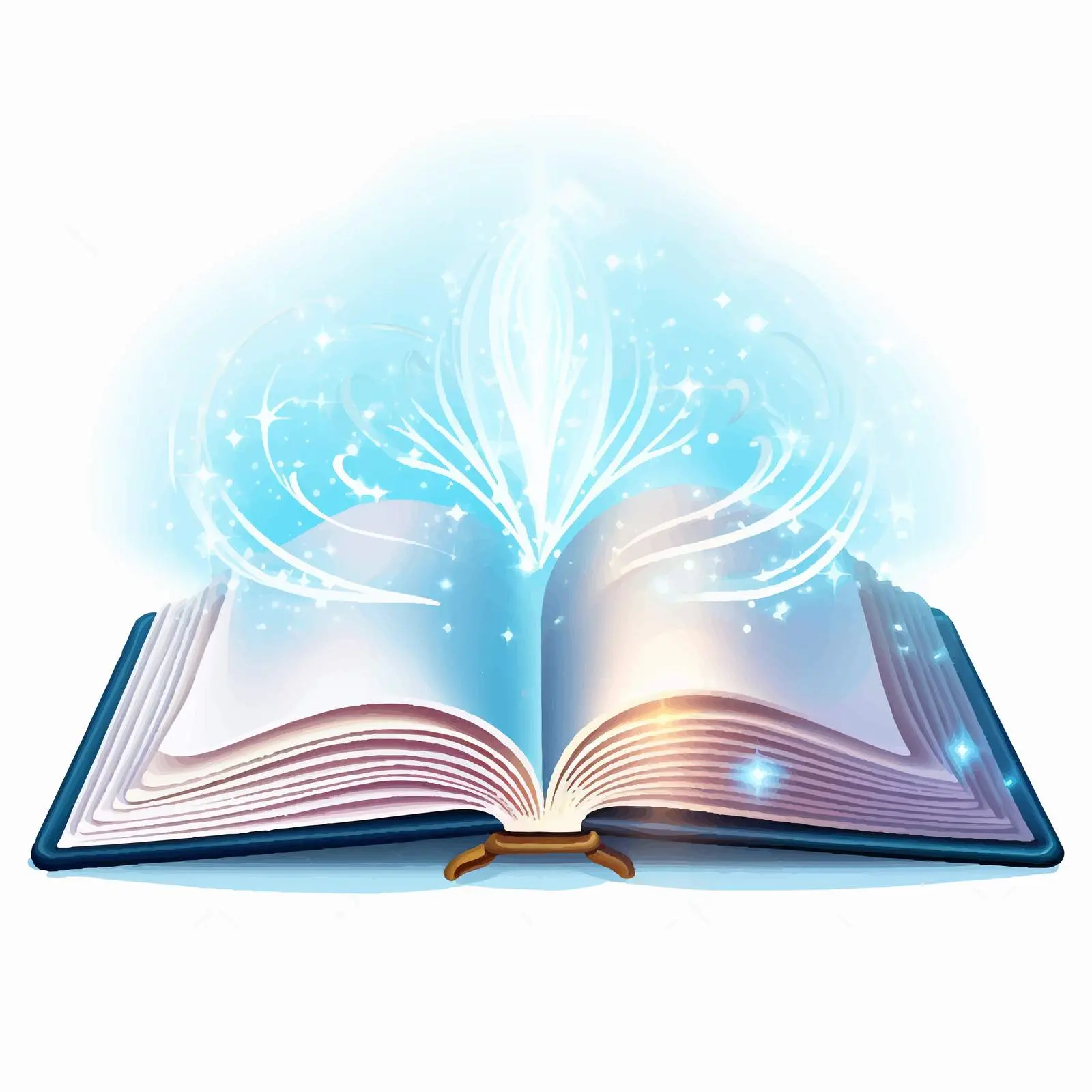 Open Book with Glowing Light Vector — free download from Dotvec