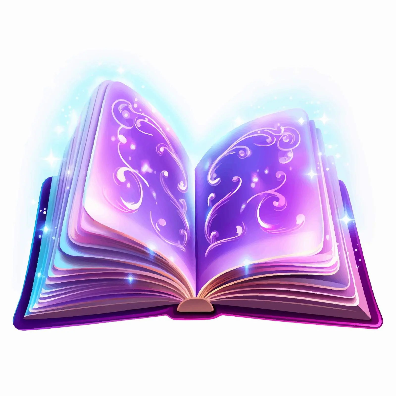 Open Book with Glowing Light Vector Design — free download from Dotvec