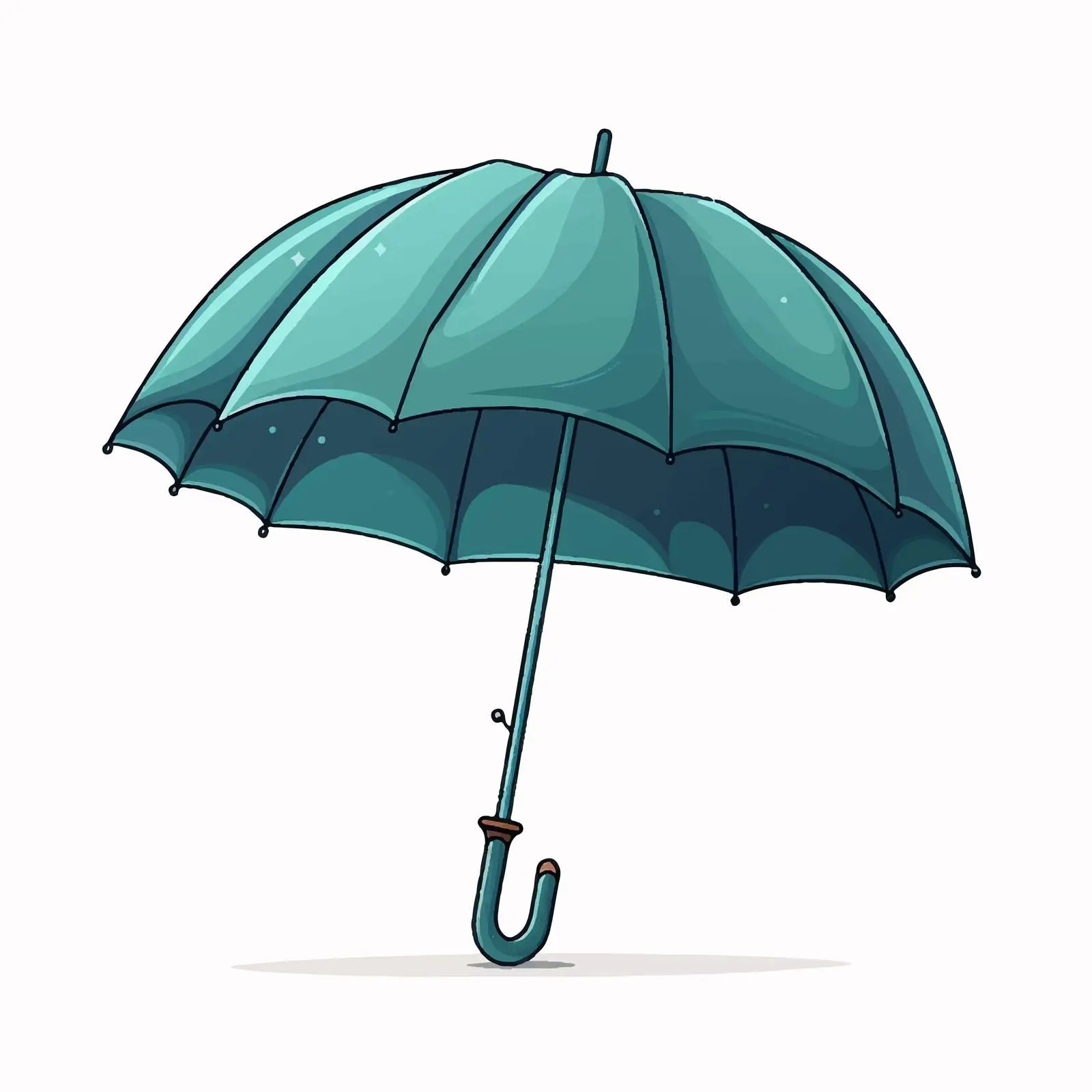 Cartoon Umbrella Vector Illustration — free download from Dotvec