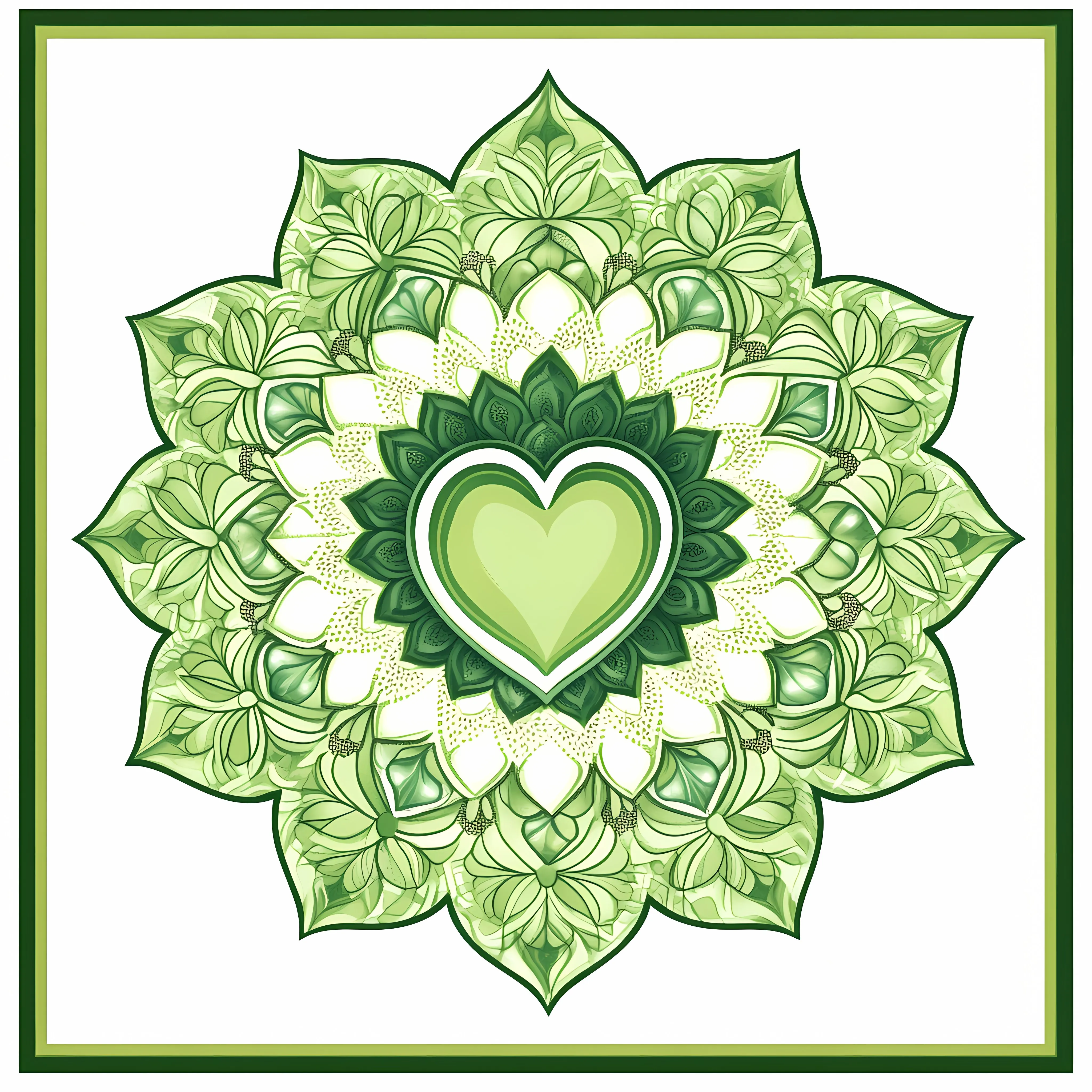 Anahata Heart Chakra Mandala Vector Illustration — free download from Dotvec