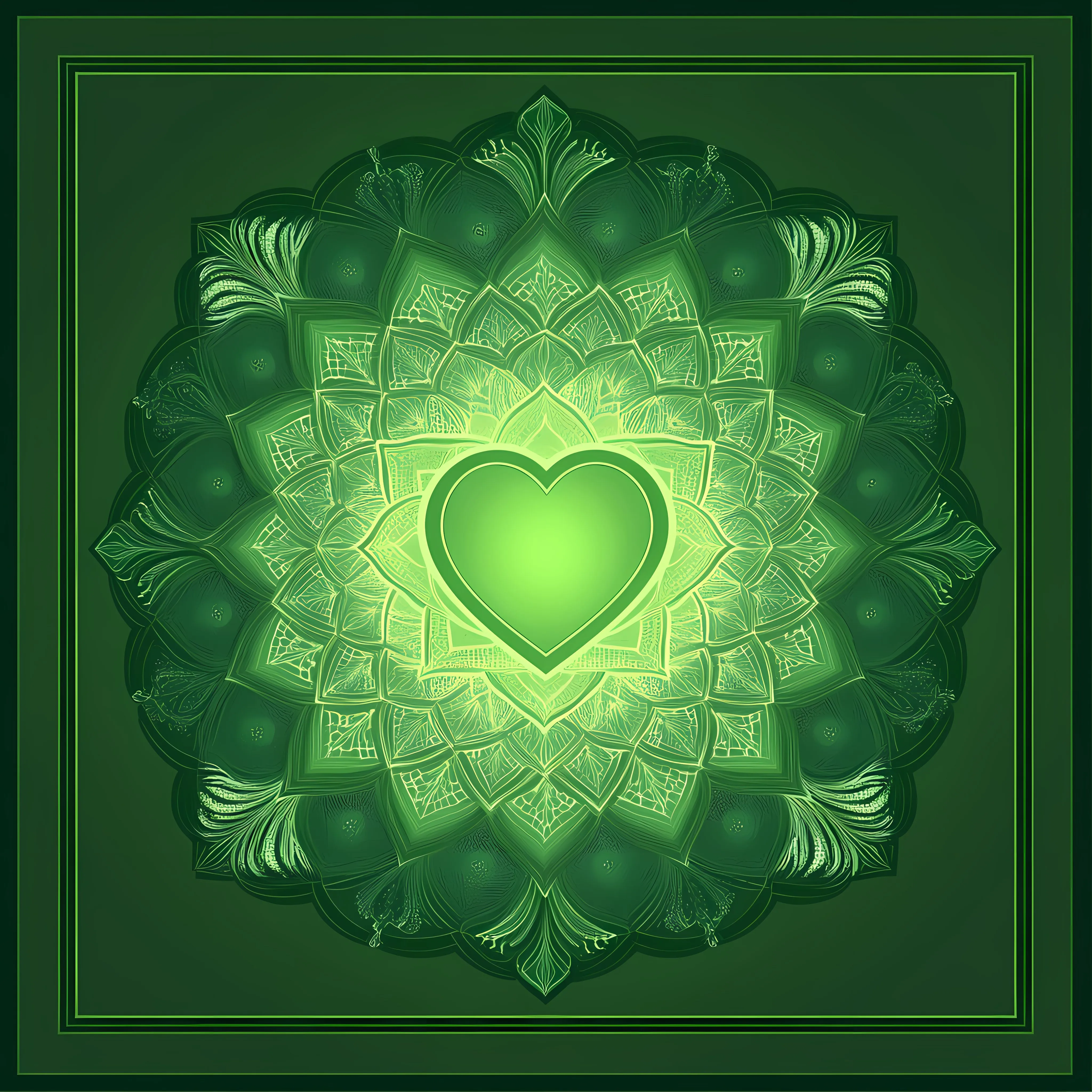 Anahata Heart Chakra Mandala Vector Artwork — free download from Dotvec