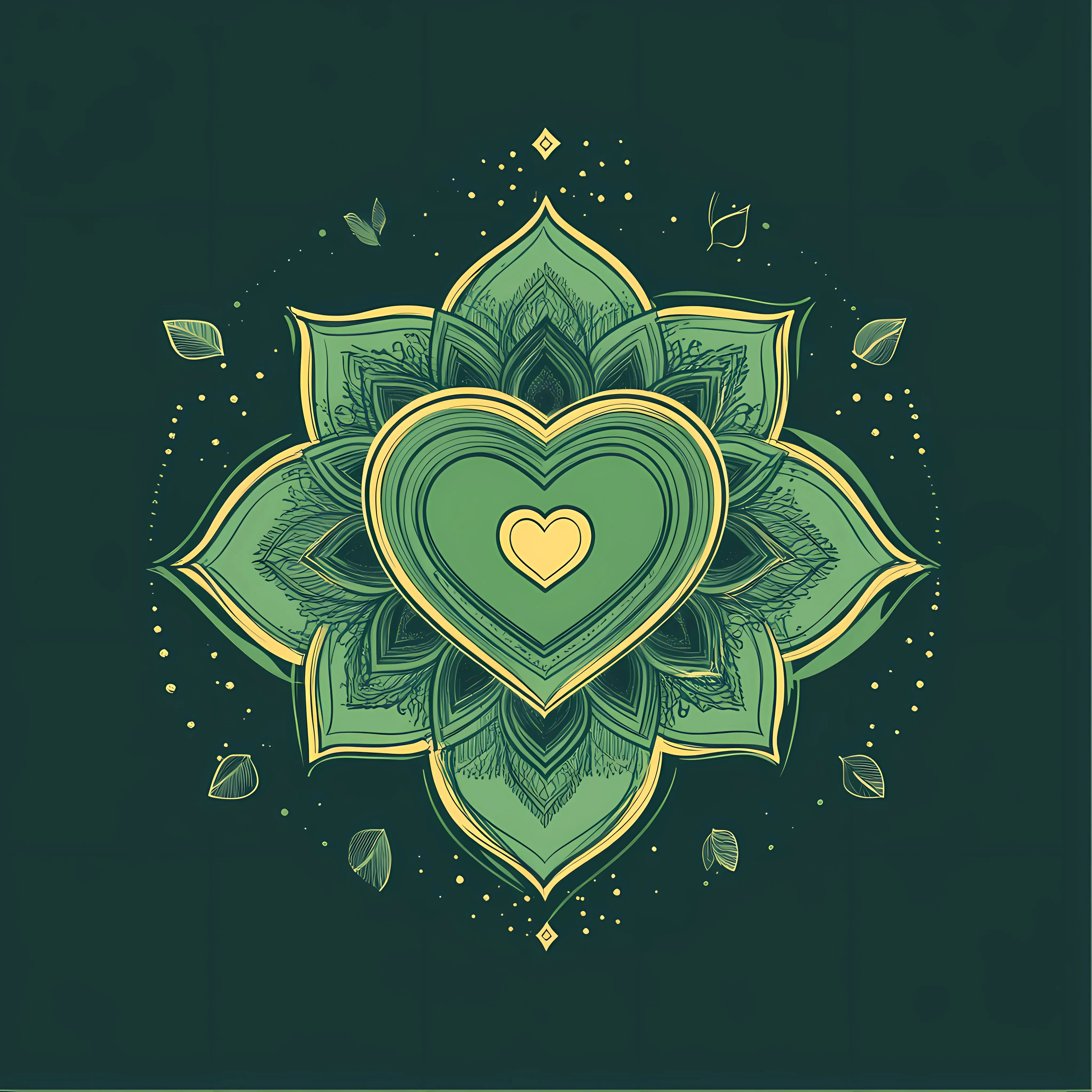 Anahata Heart Chakra Symbol Vector Illustration — free download from Dotvec
