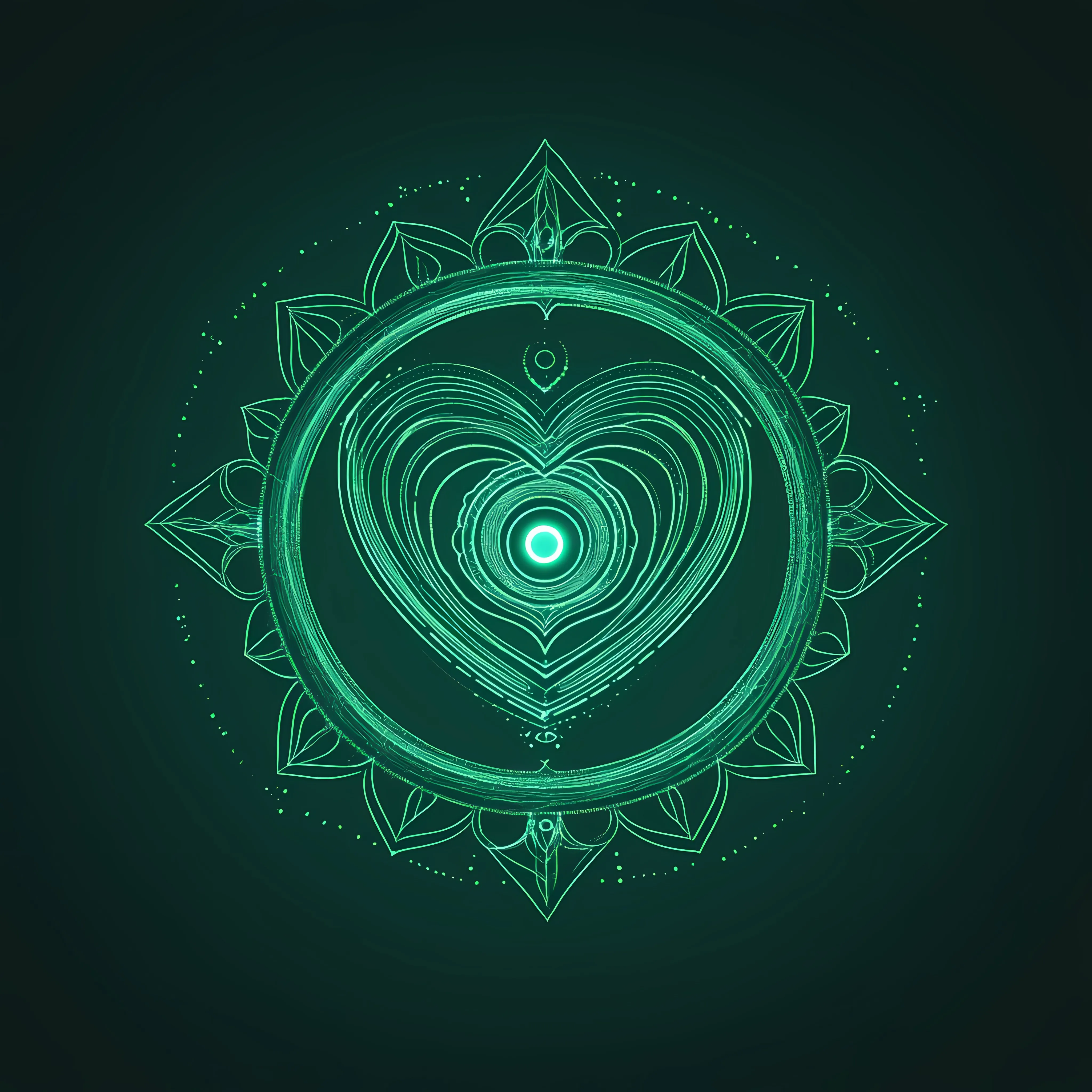 Anahata Heart Chakra Symbol Vector Illustration – free new age image from Dotvec