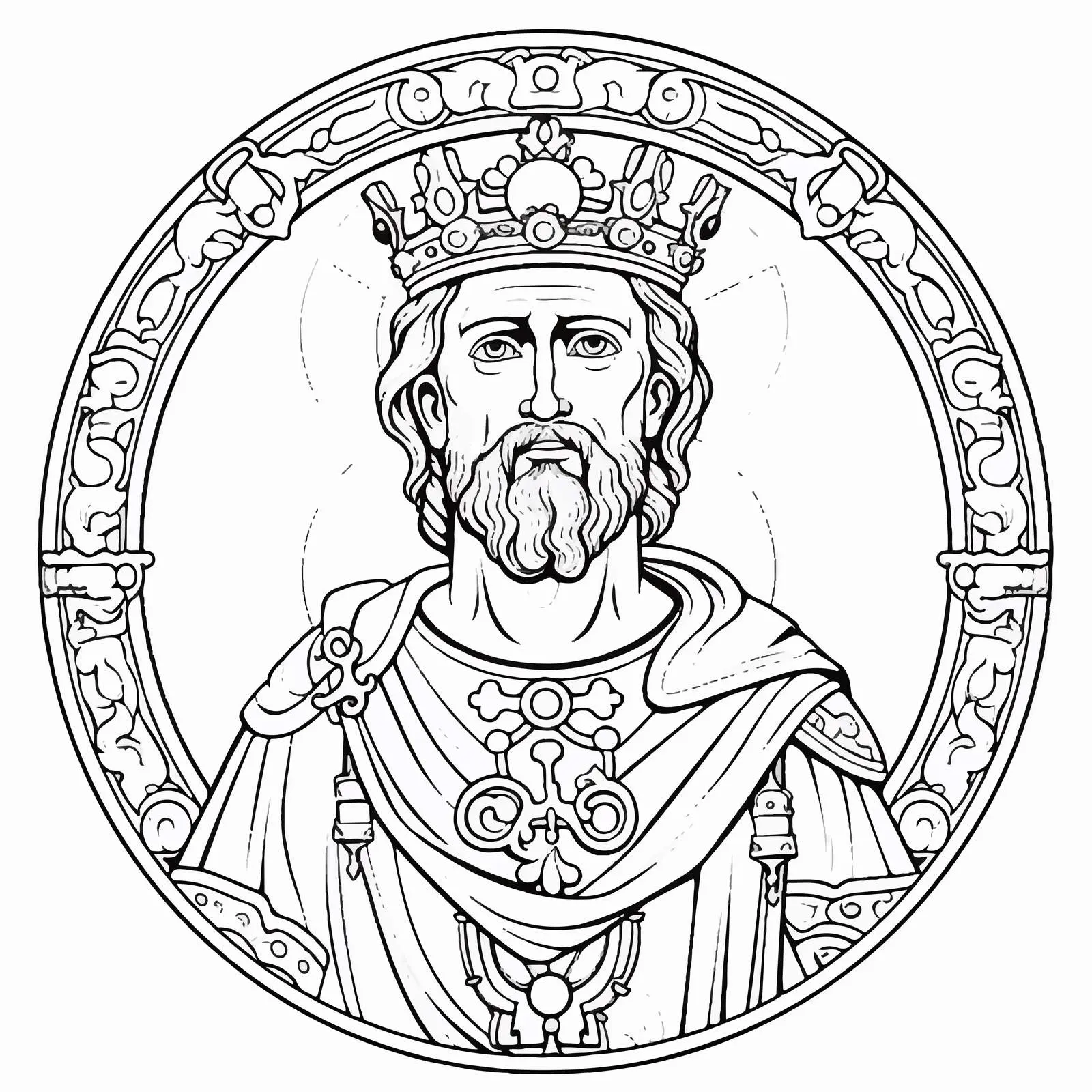 Anastasius I Dicorus Byzantine Christian Illustration – free anas image from Dotvec