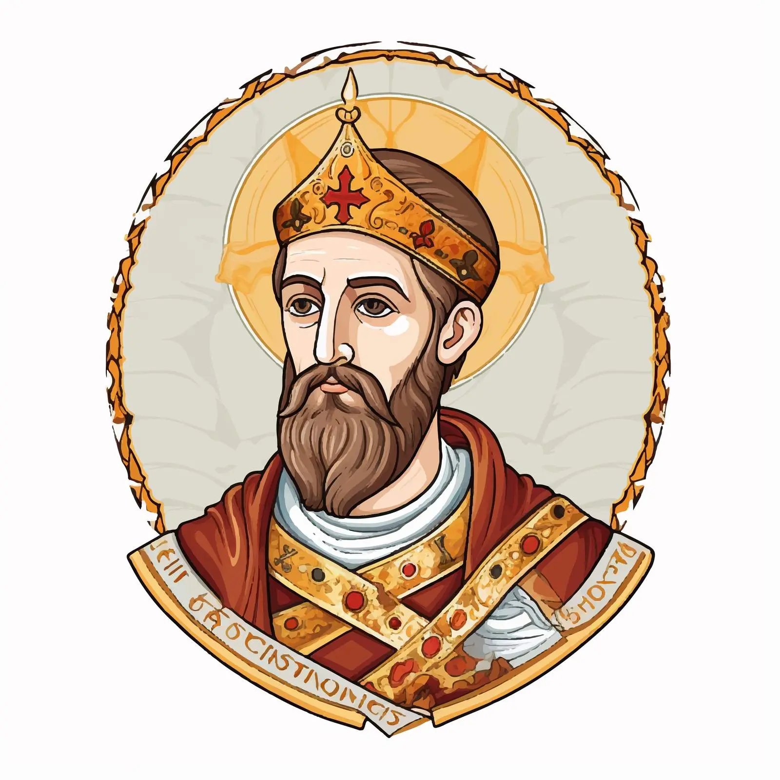Anastasius I Dicorus Byzantine Style Illustration – free anas image from Dotvec