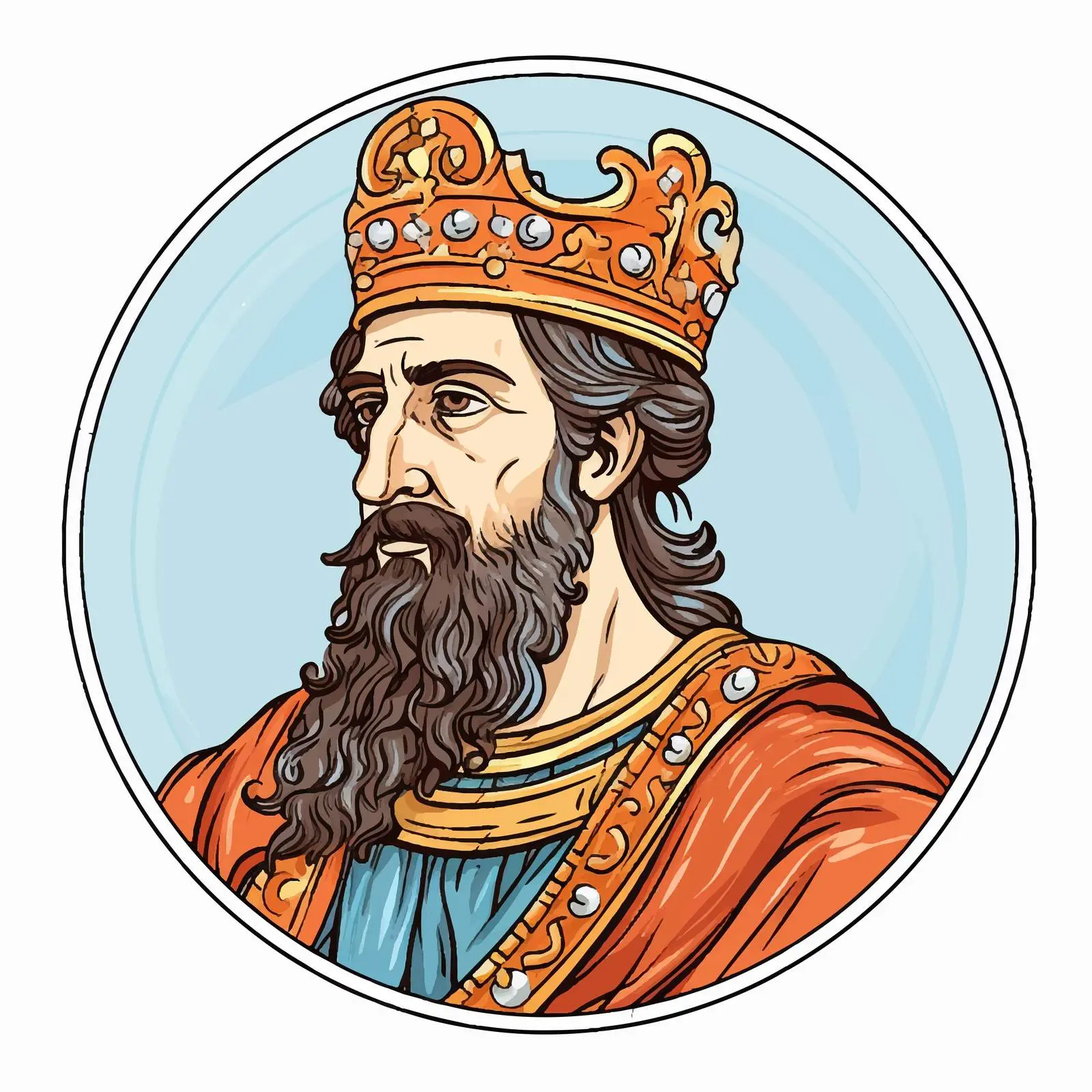 Byzantine Illustration of Anastasius I Dicorus – free anas image from Dotvec