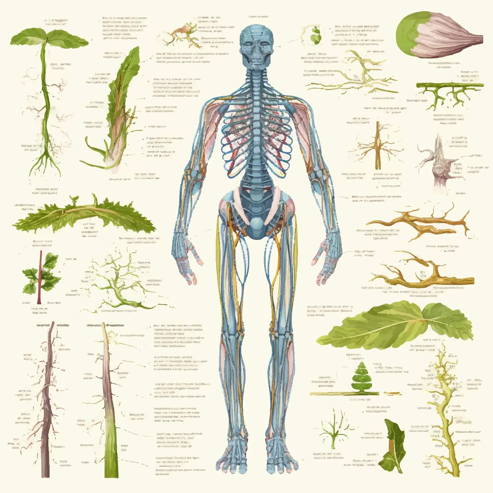 Sibling Growth Anatomy Vector Illustration — free download from Dotvec