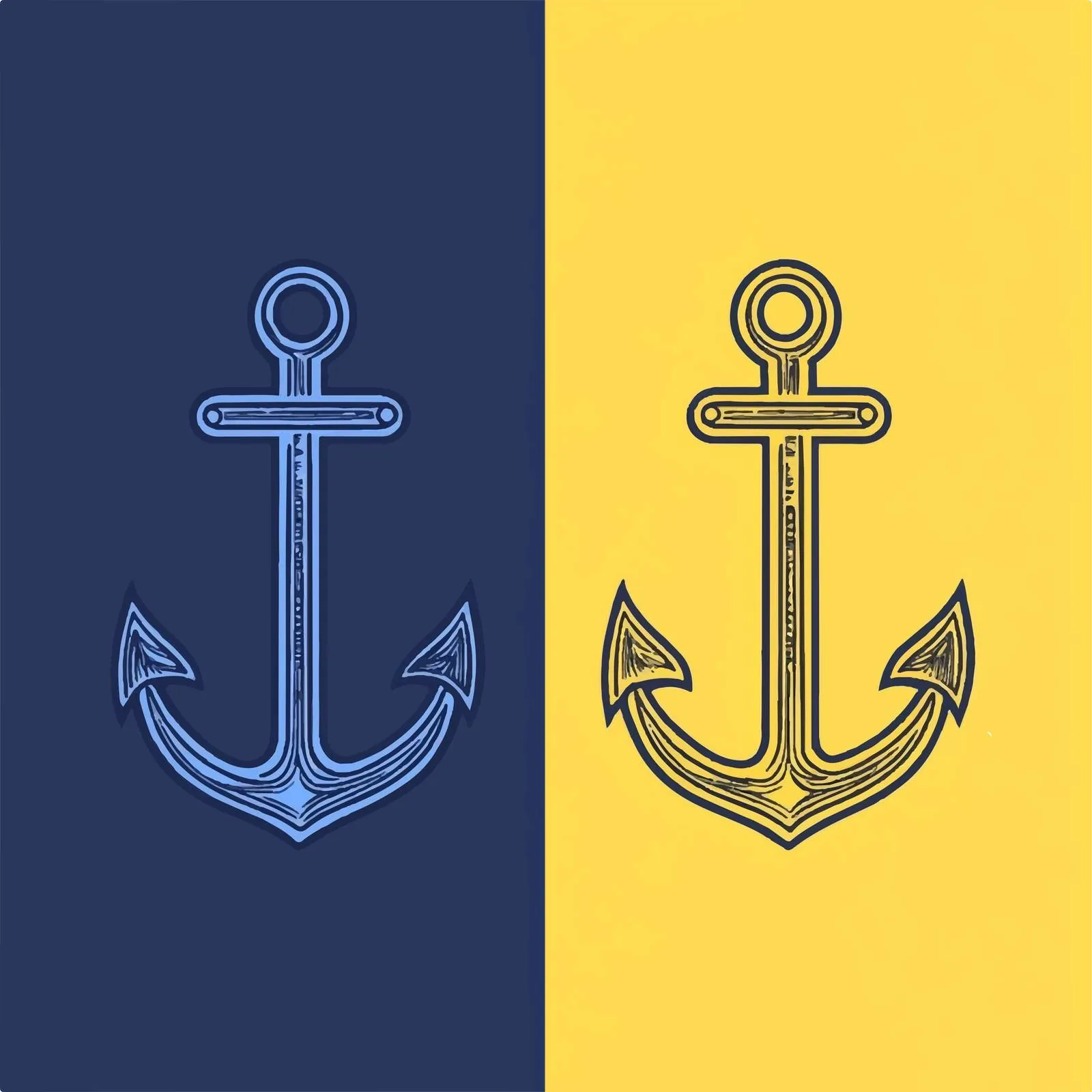 Colorful Anchor Icon Vector Sign Symbol — free download from Dotvec