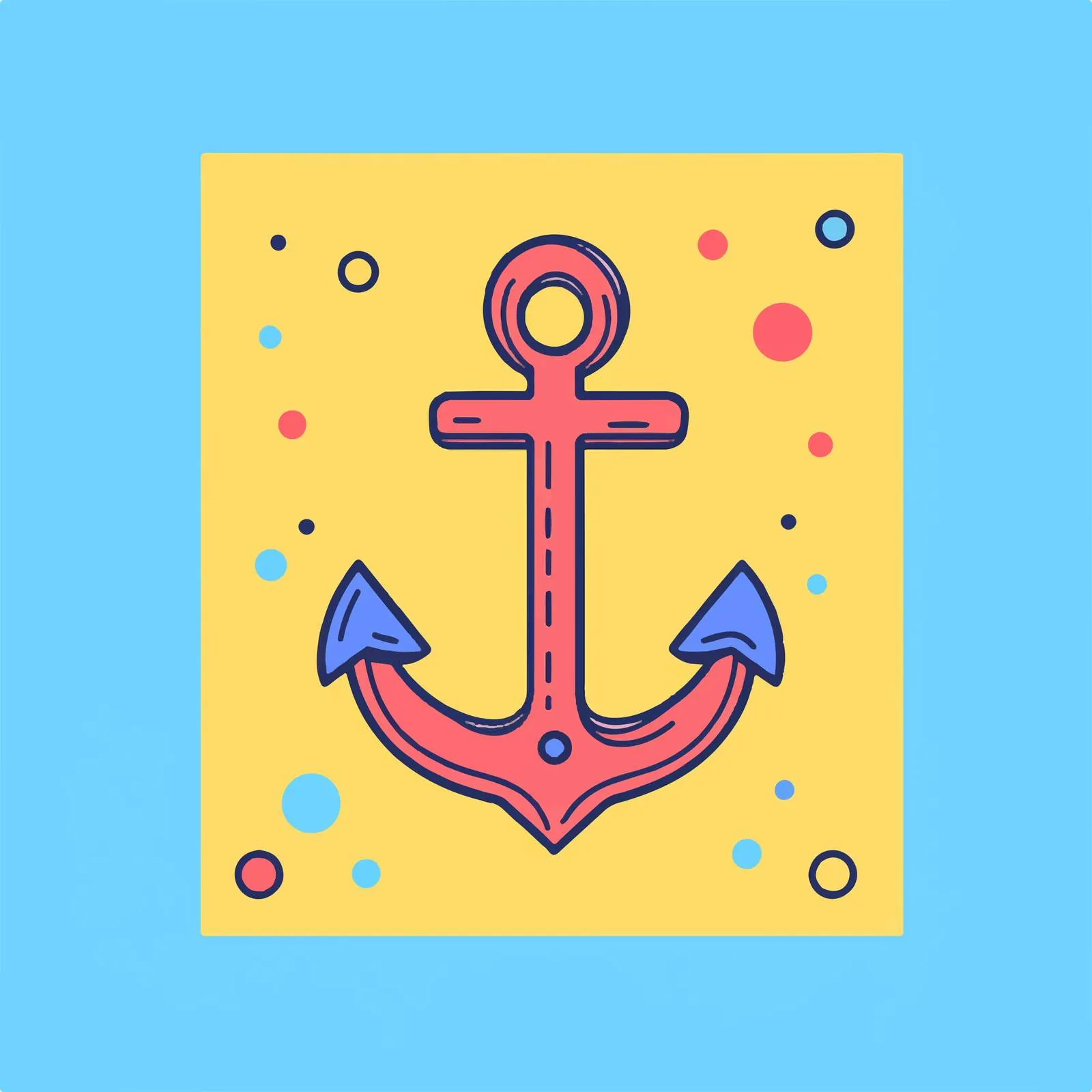 Stylish Anchor Icon Vector Design — free download from Dotvec