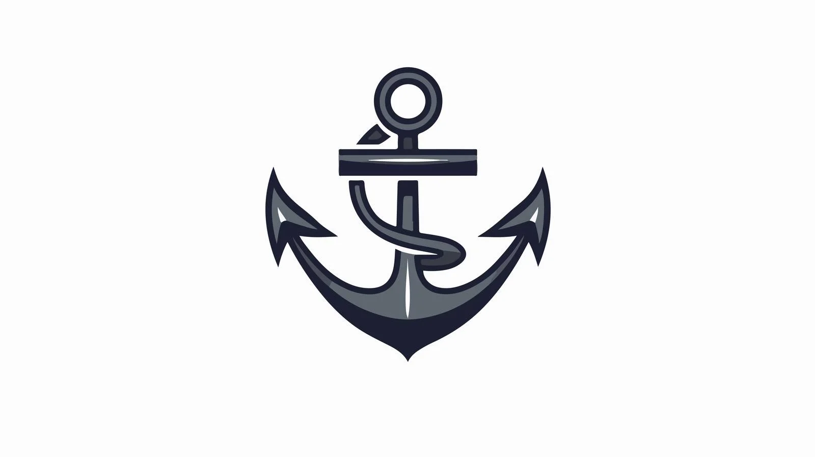 Anchor Logo Flat Design Style — free download from Dotvec