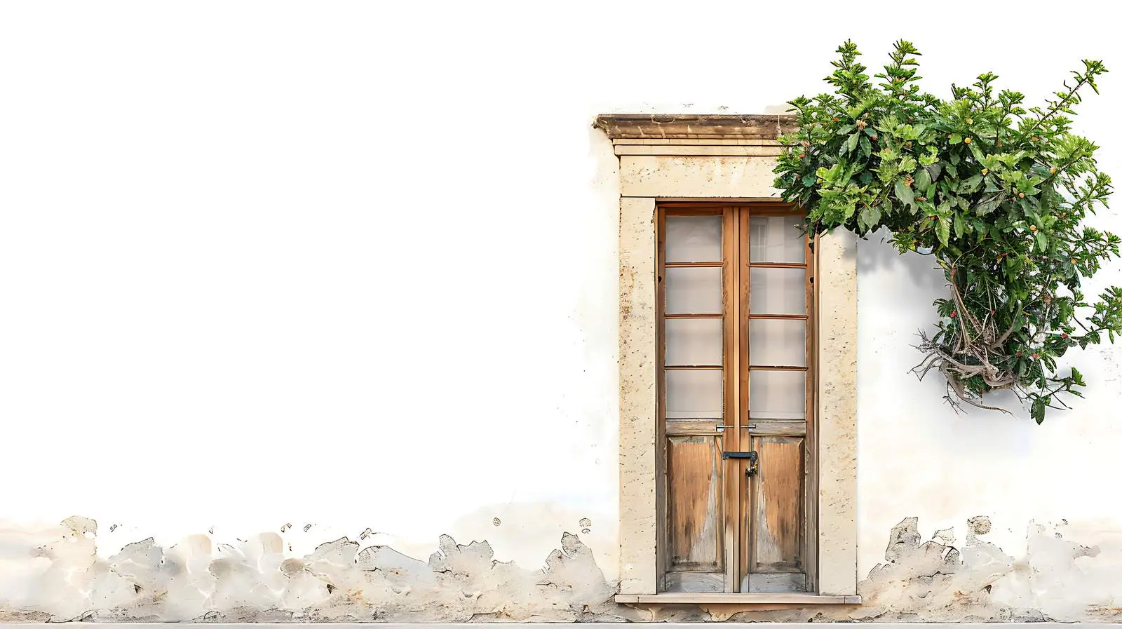 Facade of Ancient Building with Wooden Window – free window image from Dotvec