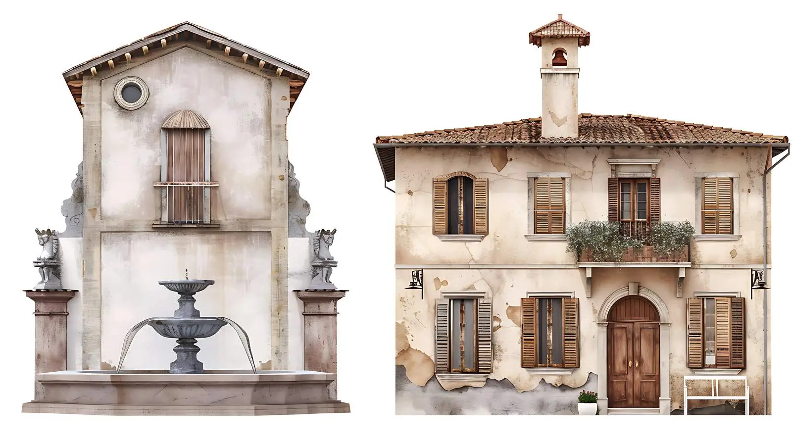 Ancient Architecture of an Italian Mountain Village — free download from Dotvec