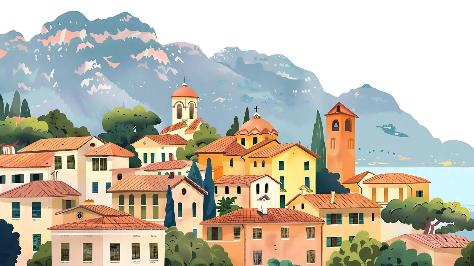 Traditional Architecture of an Ancient Italian Village — free download from Dotvec