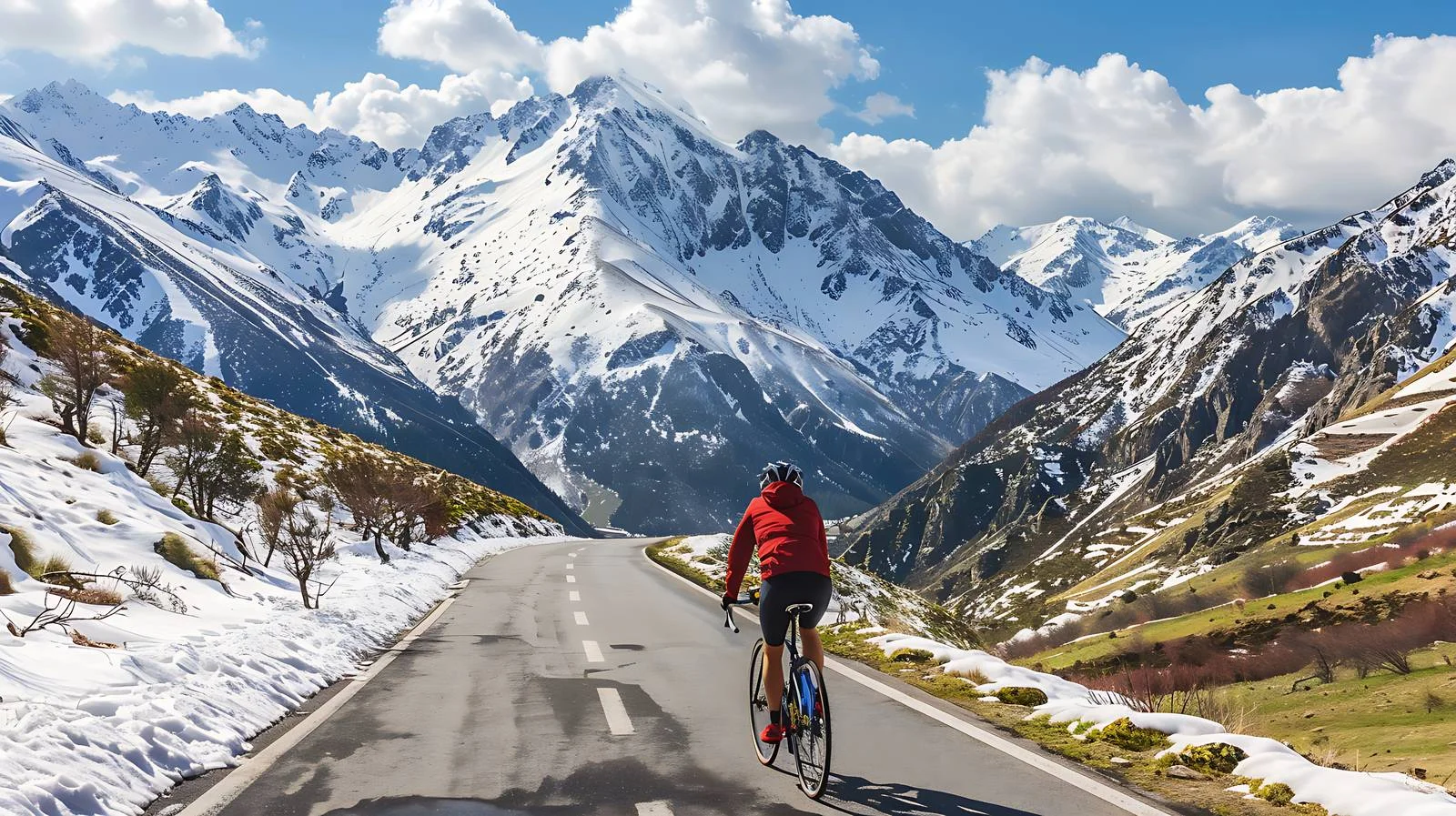 Scenic Cycling in Andorra Mountains — free download from Dotvec