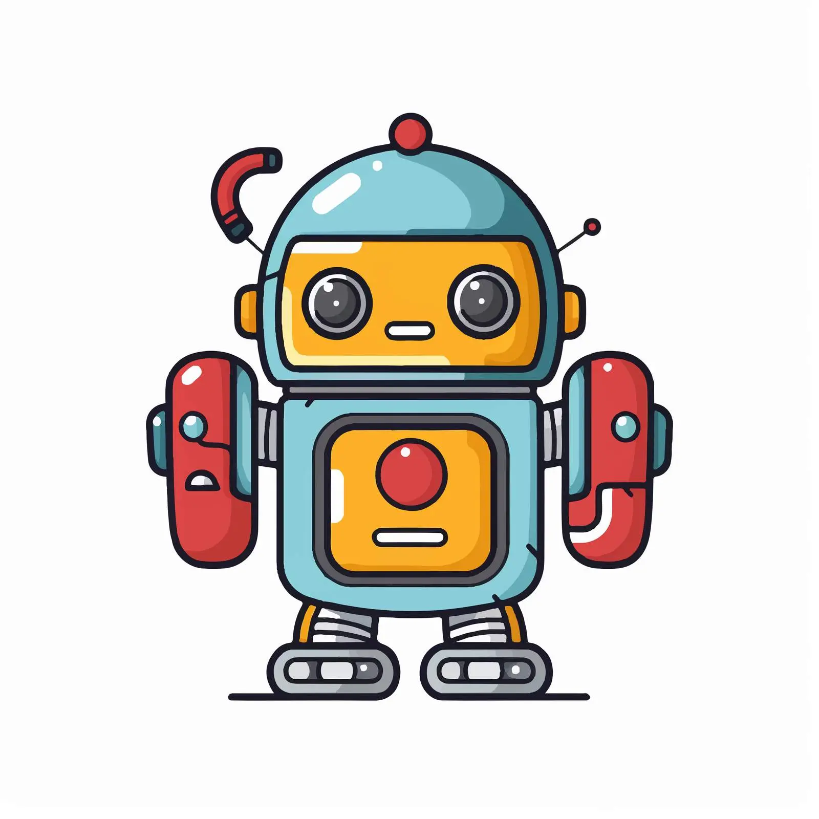 Android Beta Droid Robot Flat Color Icon — free download from Dotvec