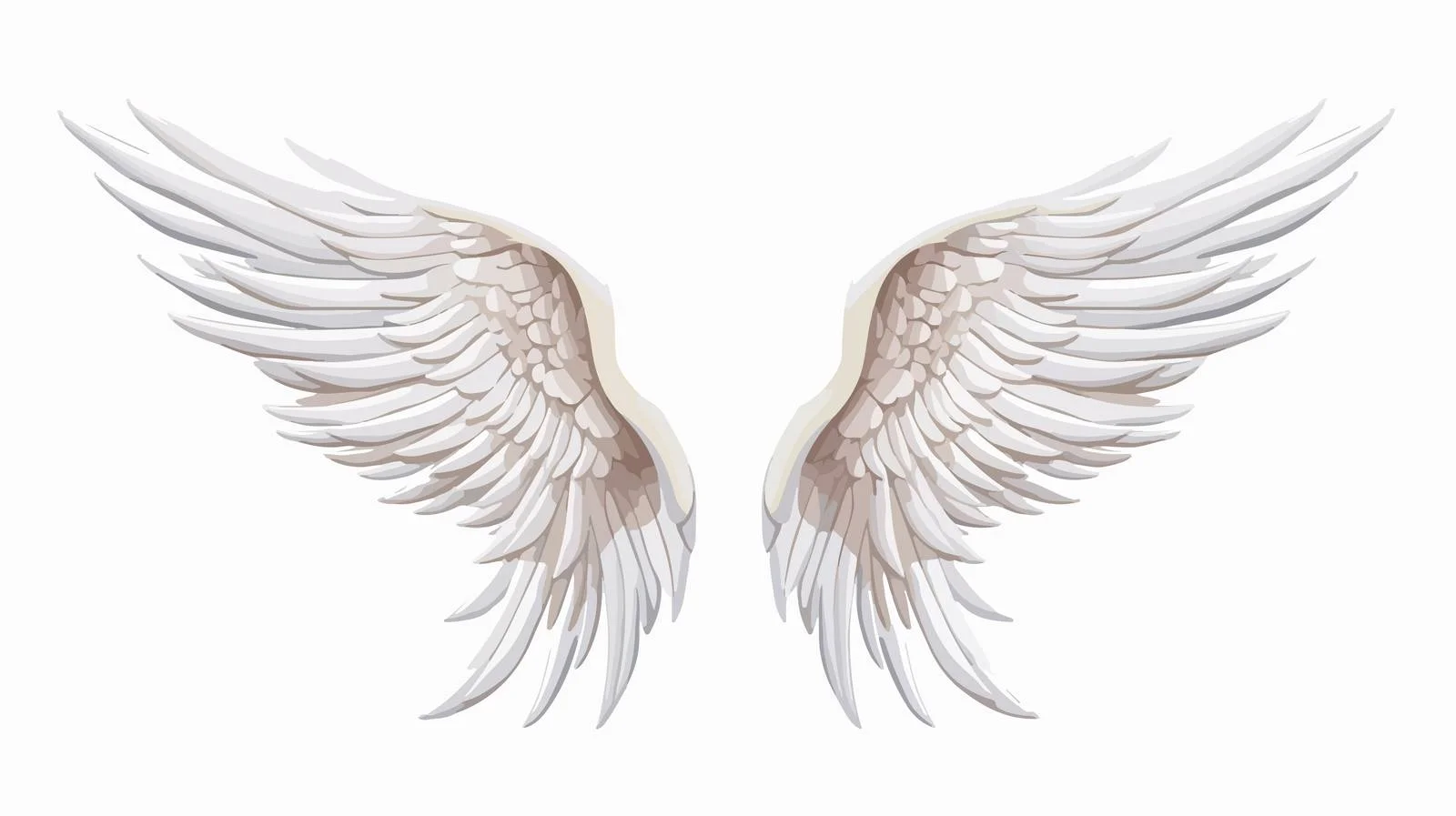Heavenly Angel Wings Pattern — free download from Dotvec