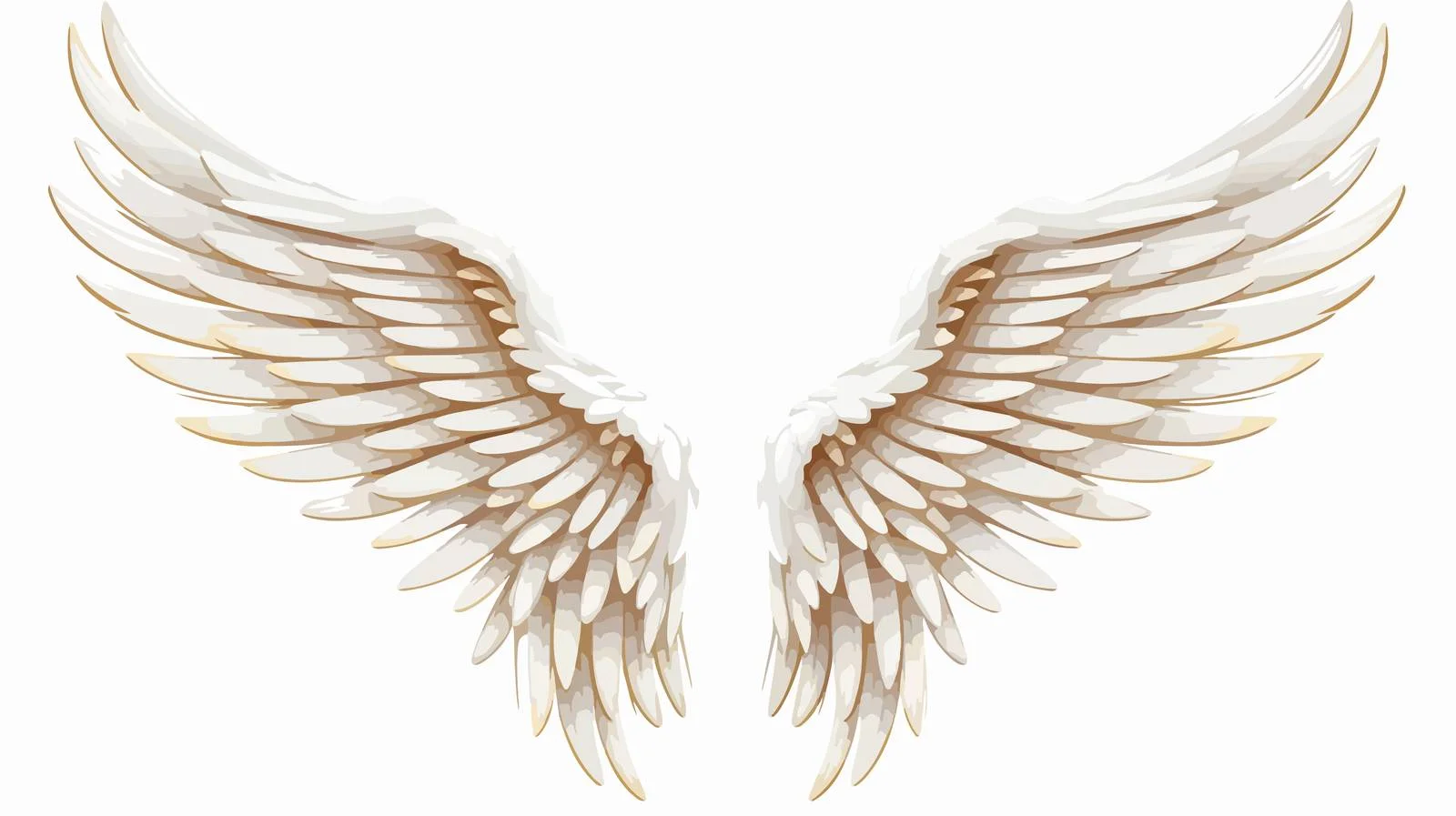 Heavenly Angel Wings Pattern — free download from Dotvec