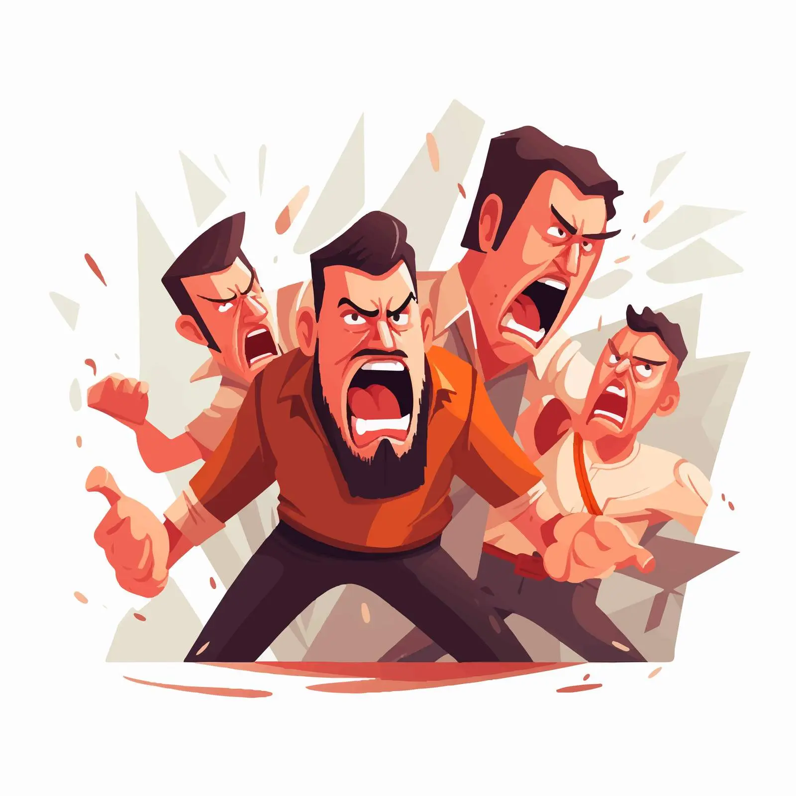 Employees Calming Down an Angry Boss — free download from Dotvec