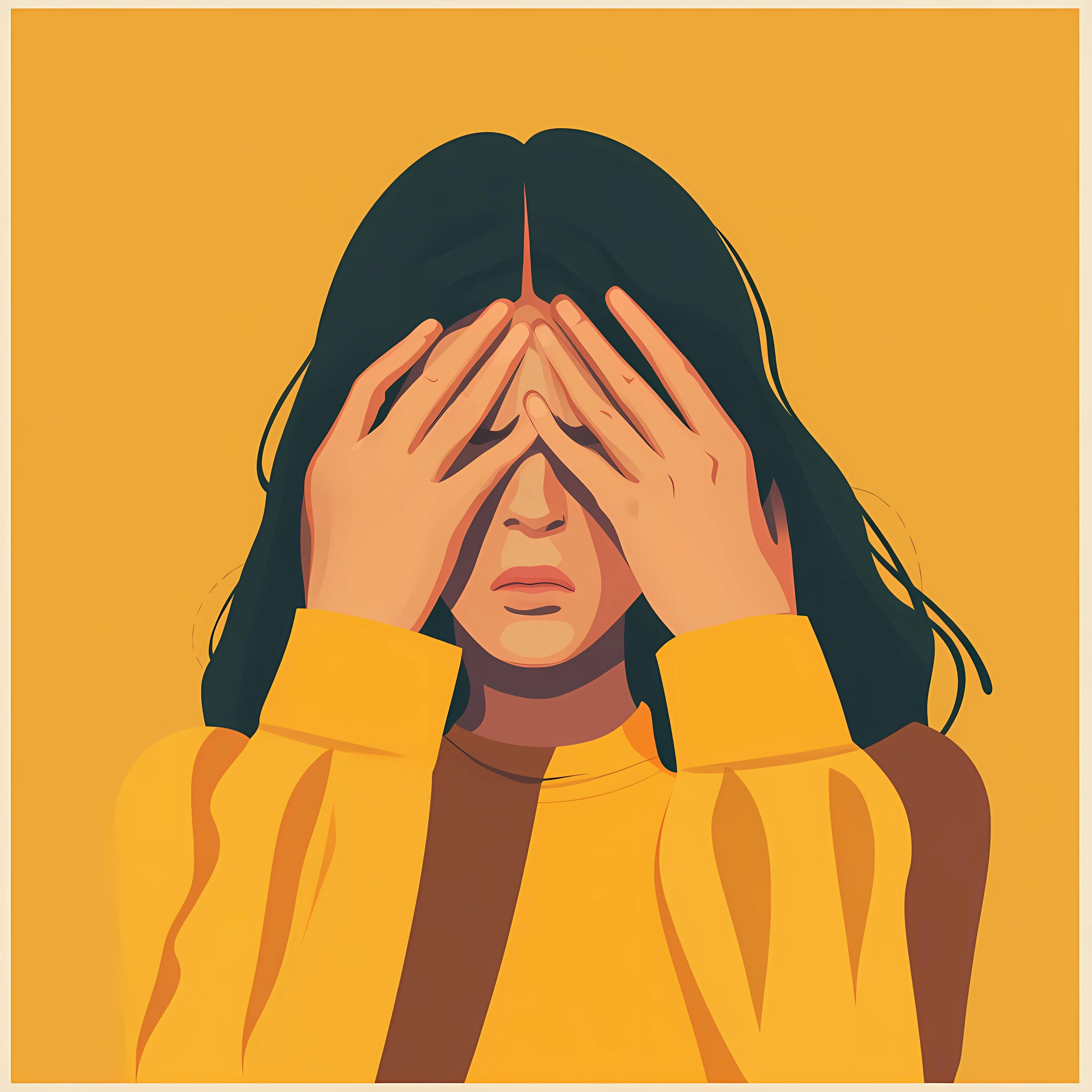 Angry Woman Covering Ears in Frustration — free download from Dotvec