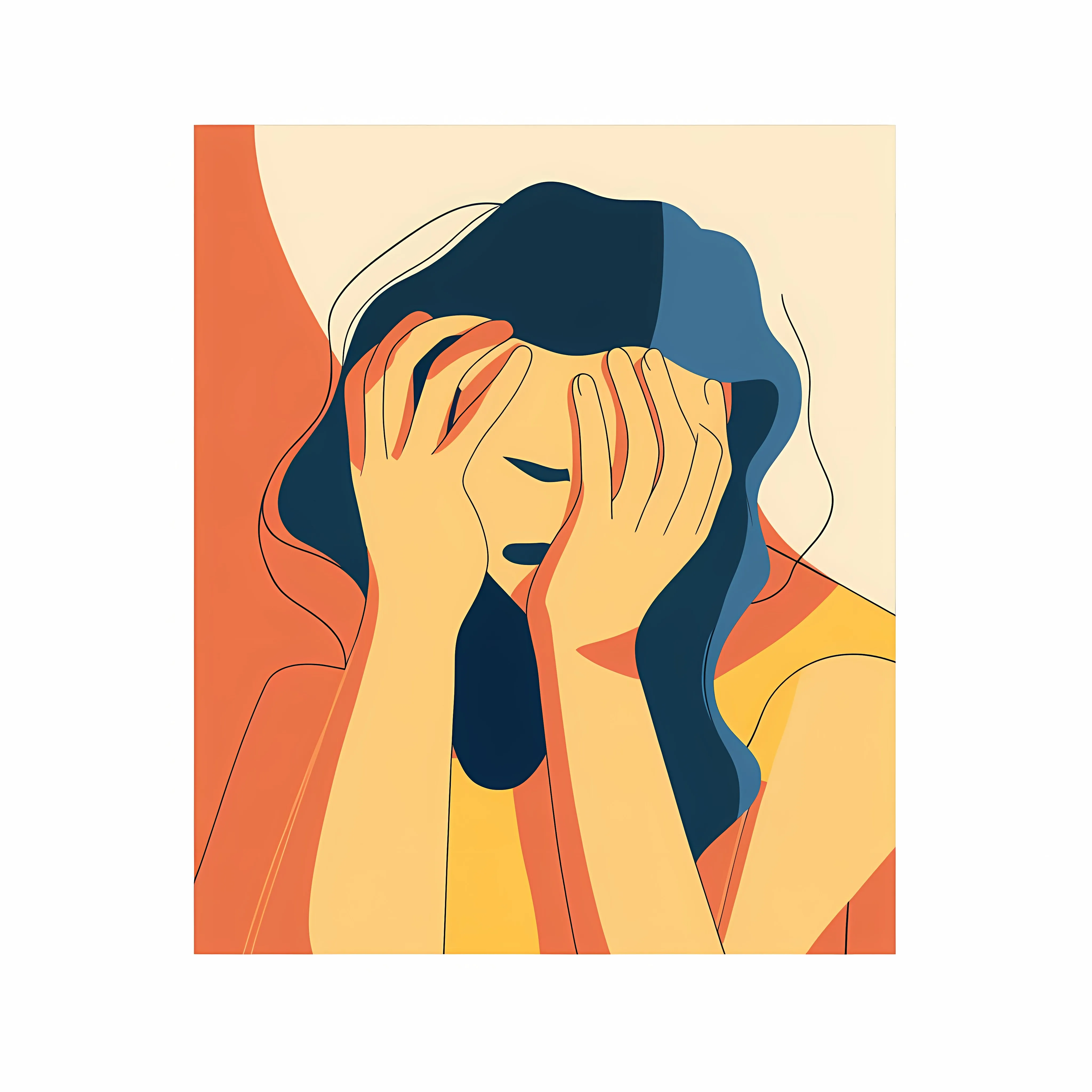 Angry Woman Covering Ears in Distress — free download from Dotvec