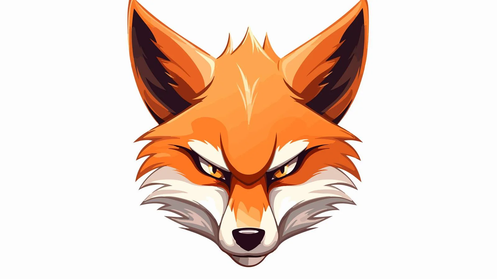 Furious Cartoon Fox Vector Illustration — free download from Dotvec