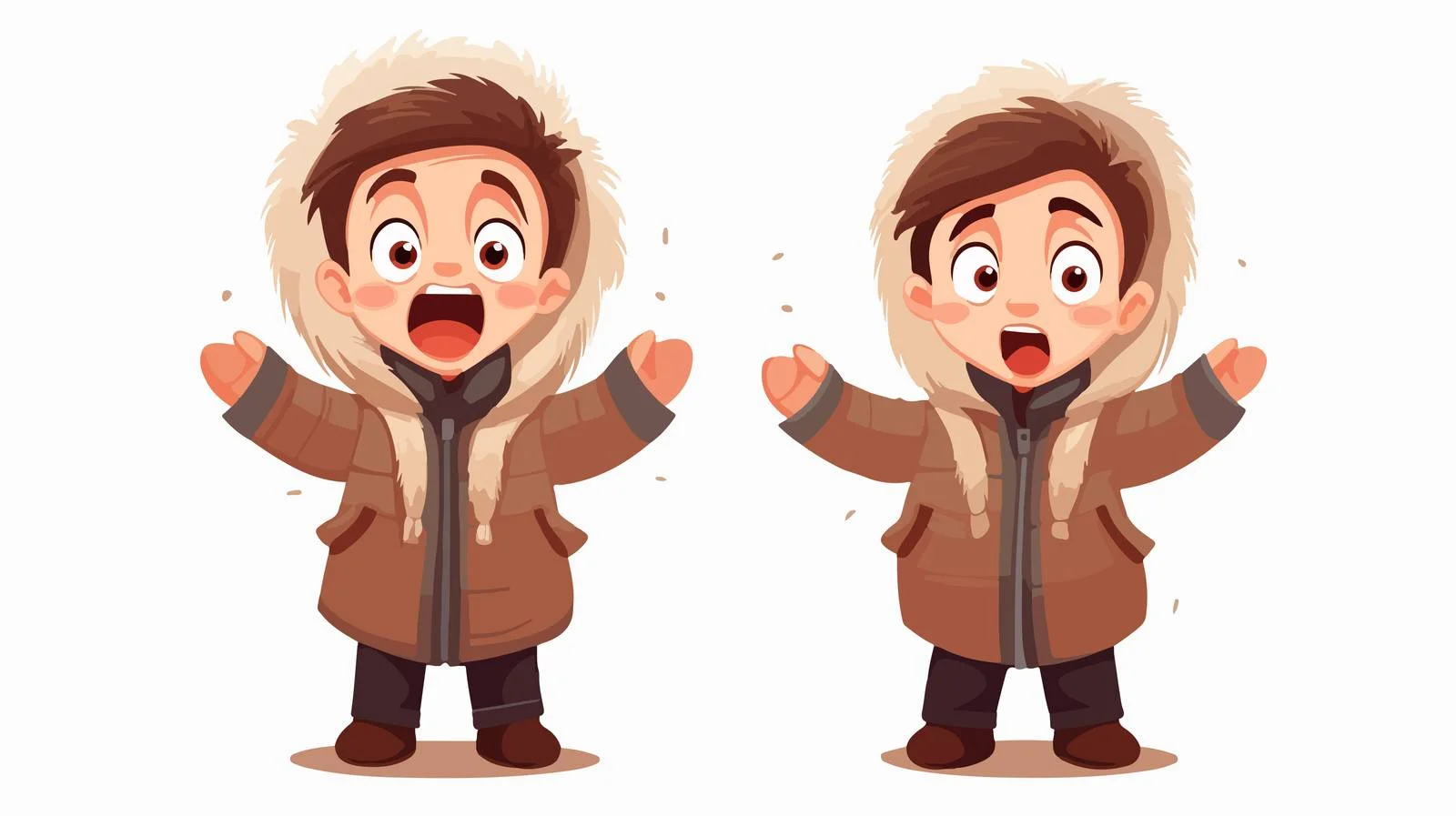 Furious Child in Winter Jacket — free download from Dotvec