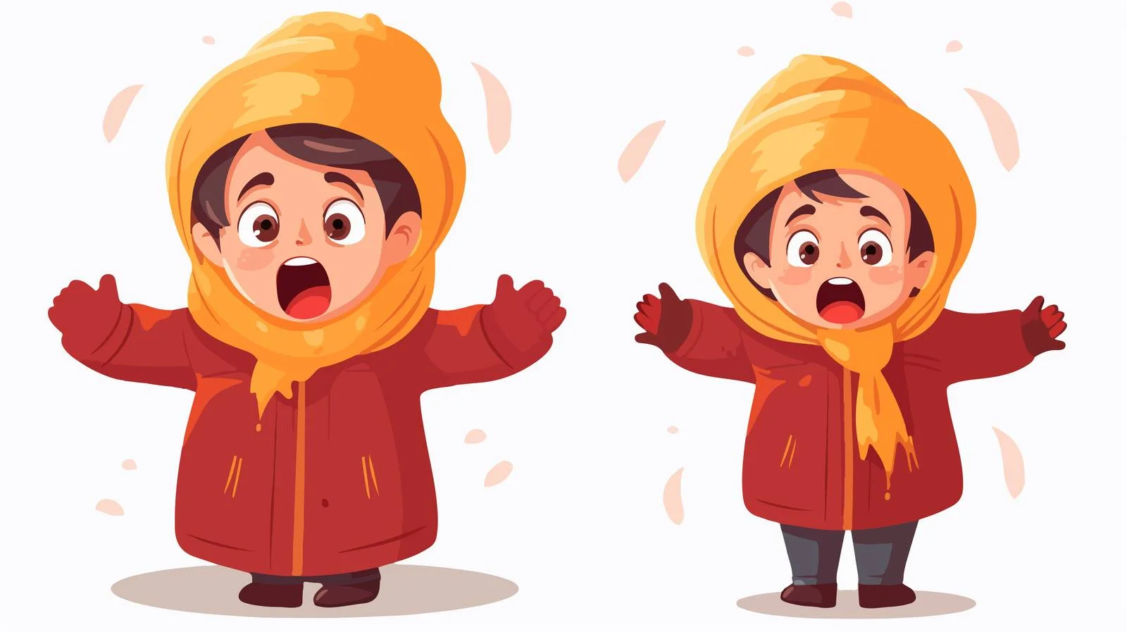 Enraged Child in Winter Attire — free download from Dotvec