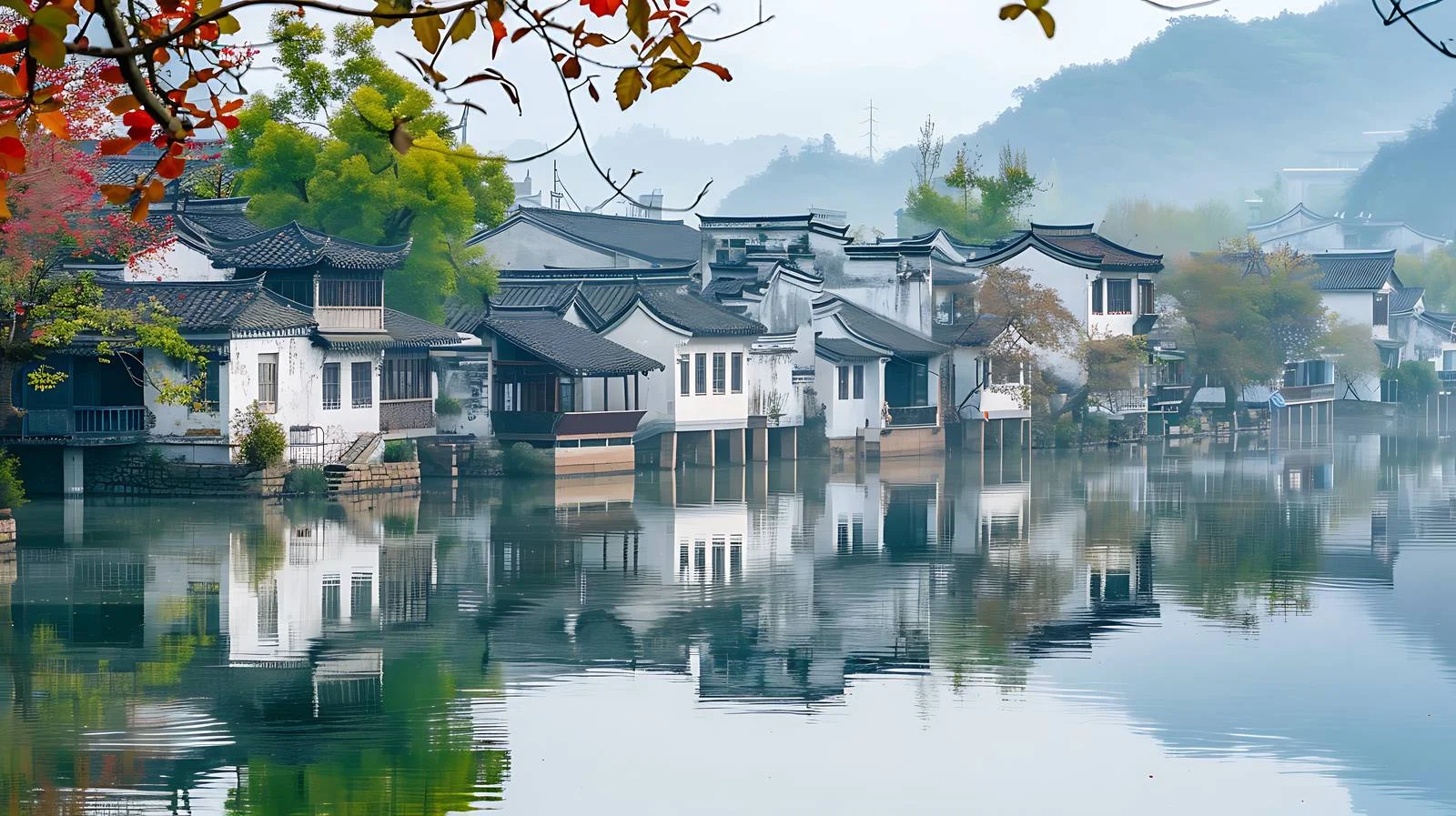 Tranquil Beauty of Isolated Hongcun Village — free download from Dotvec