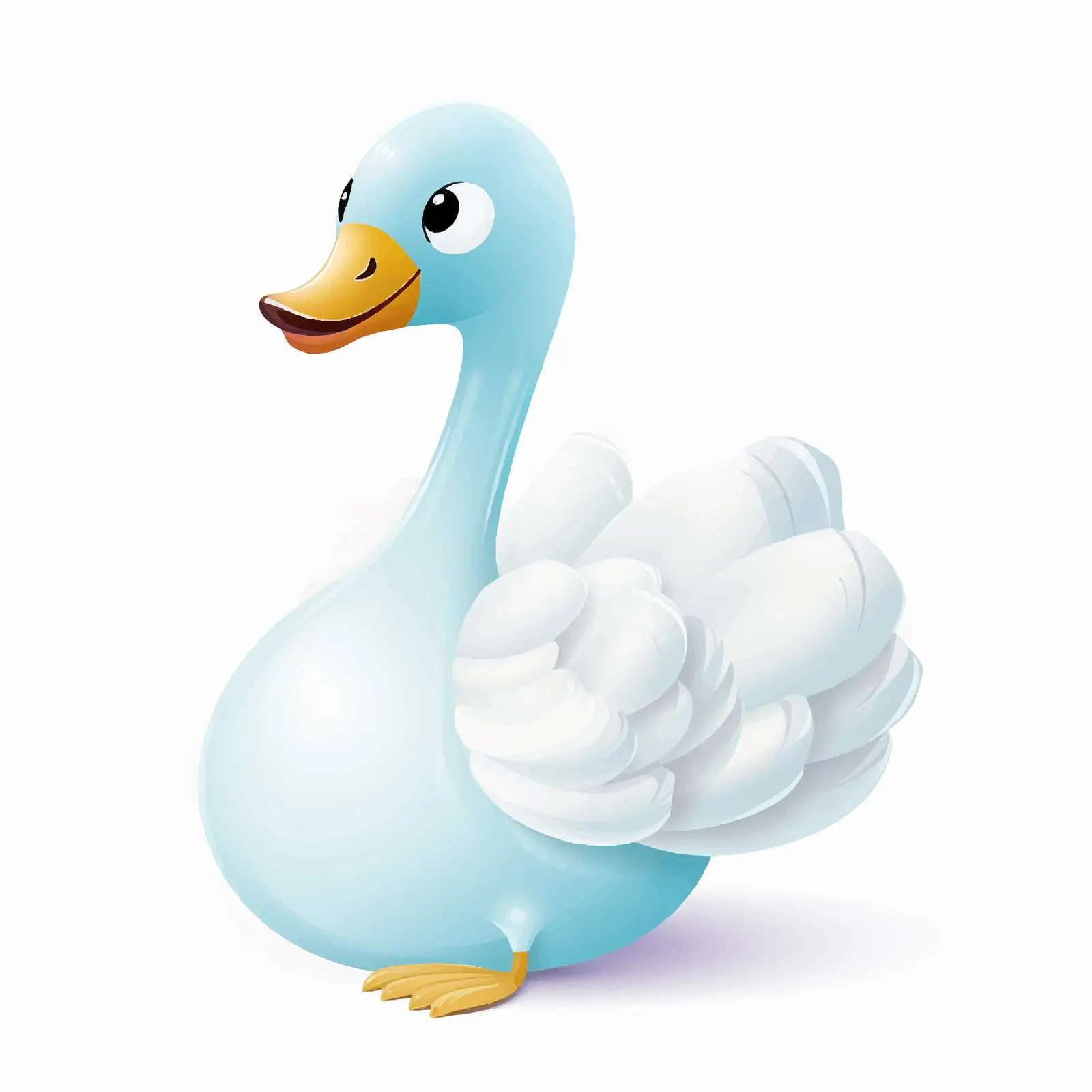 Cute Swan Balloon Toy for Kids — free download from Dotvec