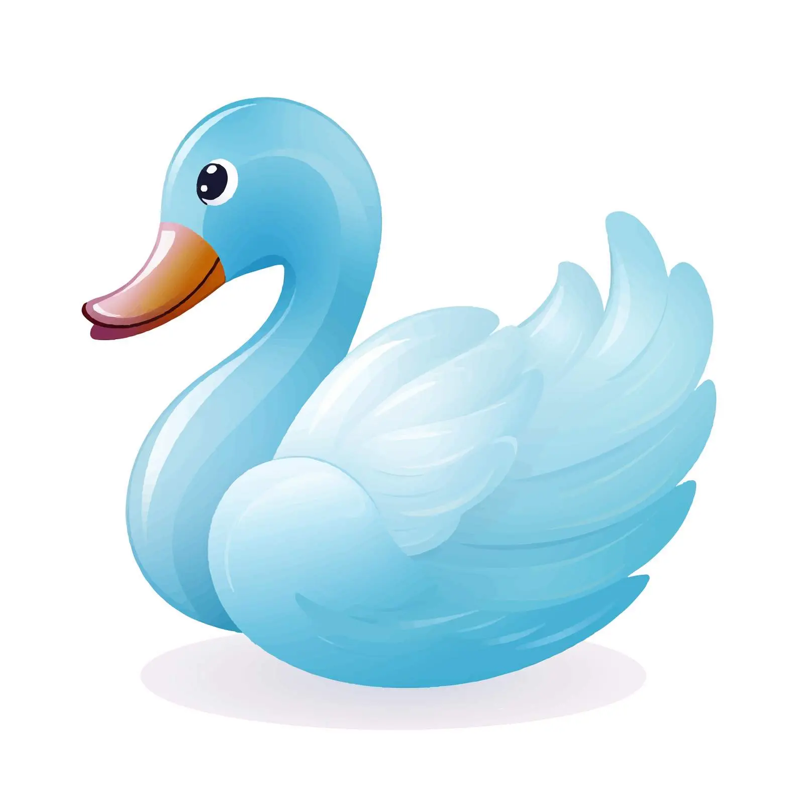 Cute Swan Balloon Toy for Children — free download from Dotvec