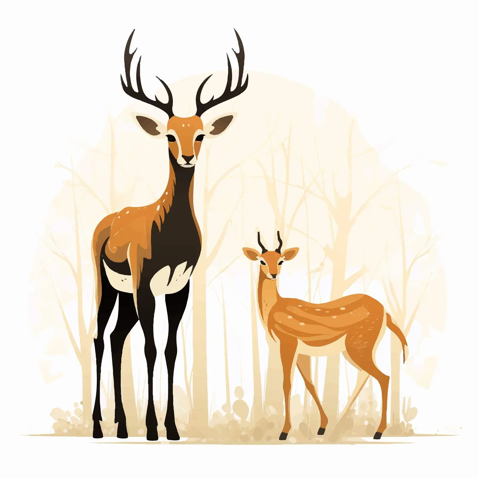 Cartoon Animal Silhouette Vector Illustration — free download from Dotvec