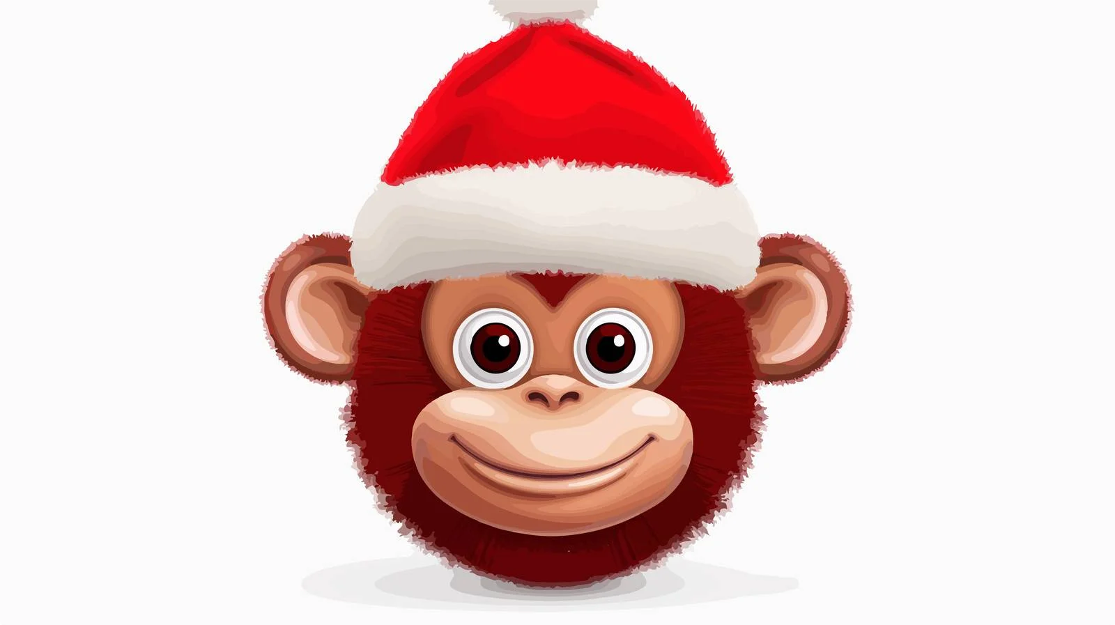 Cute Festive Animal Wearing Red Santa Hat — free download from Dotvec
