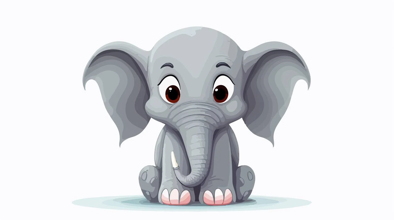 Annoyed Cartoon Elephant Vector Illustration — free download from Dotvec