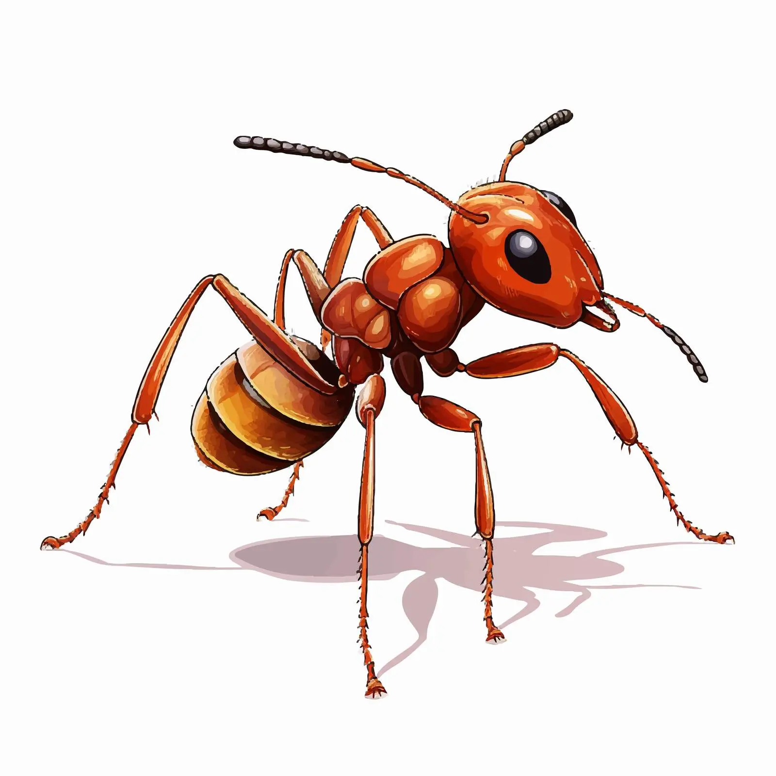 Cartoon Ant Sketch Vector Illustration — free download from Dotvec