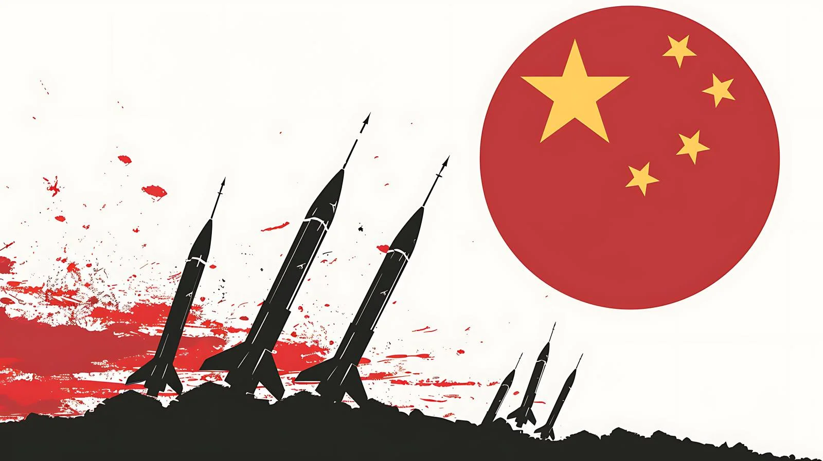 Antiaircraft Rockets Silhouettes — free download from Dotvec