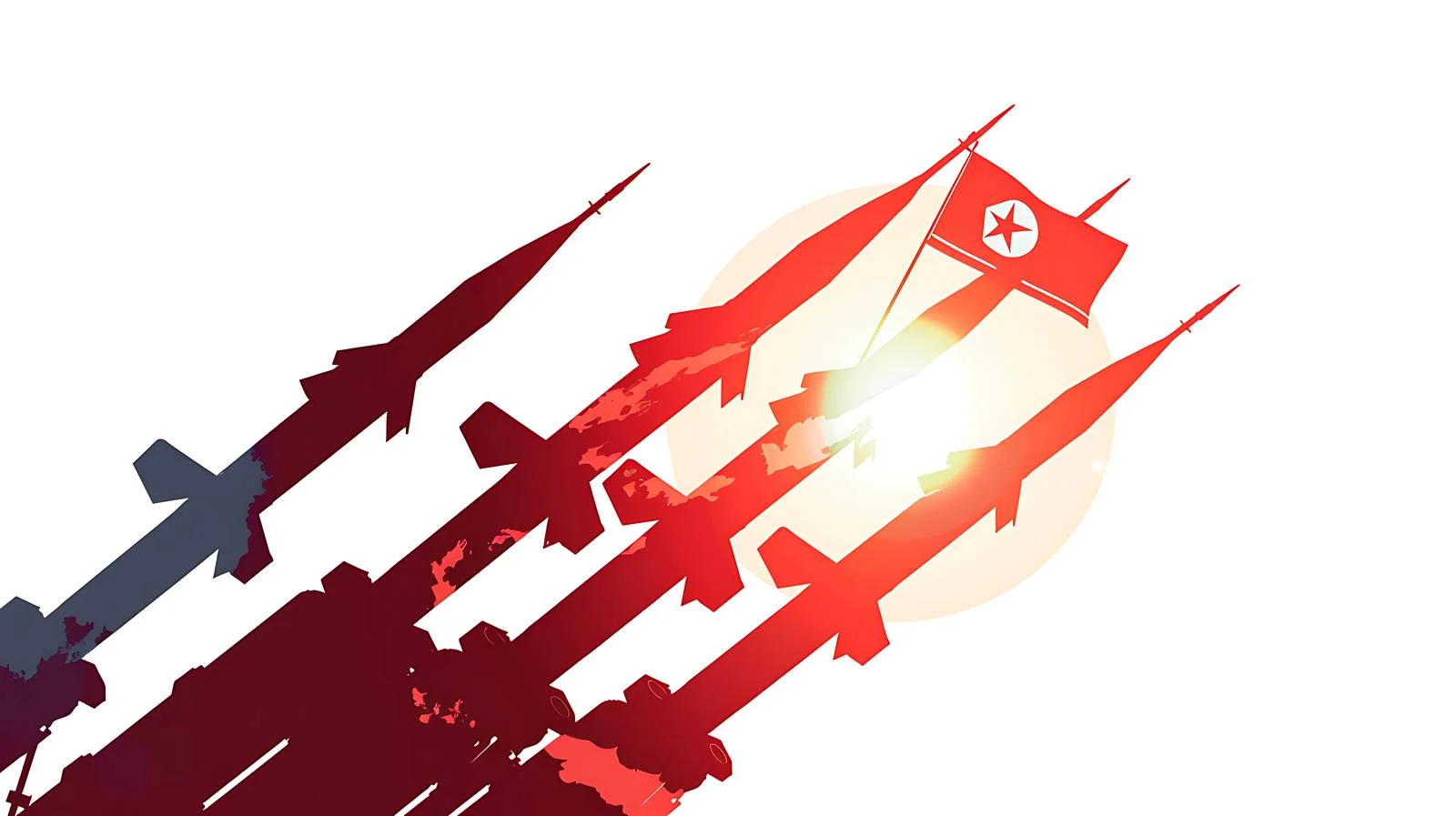 Silhouetted Antiaircraft Rockets — free download from Dotvec