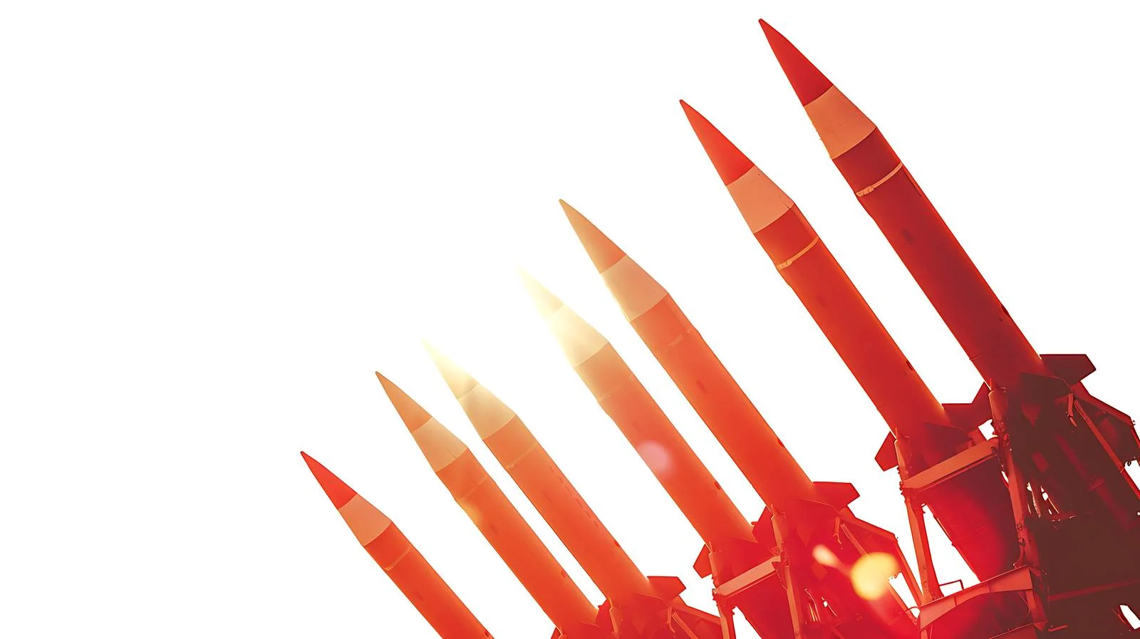 Antiaircraft Rockets Silhouettes on Background — free download from Dotvec