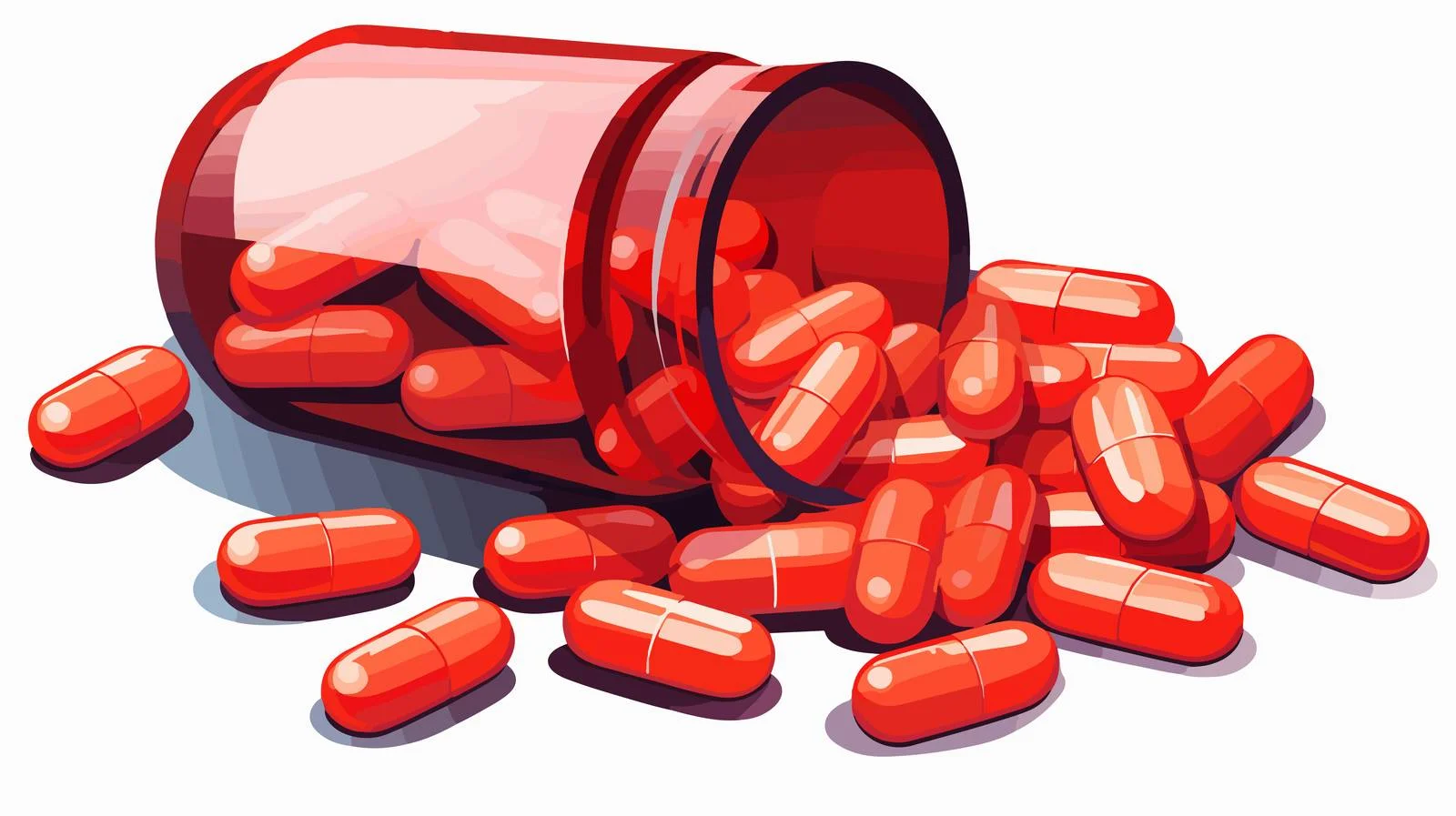 Antibiotic Pill Cartoon Illustration — free download from Dotvec