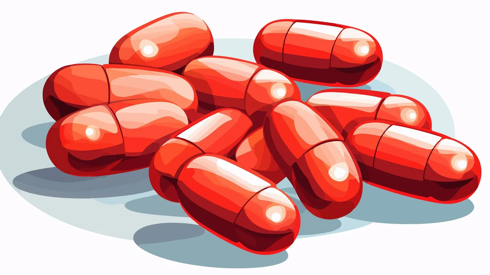 Antibiotic Pill Cartoon Illustration — free download from Dotvec