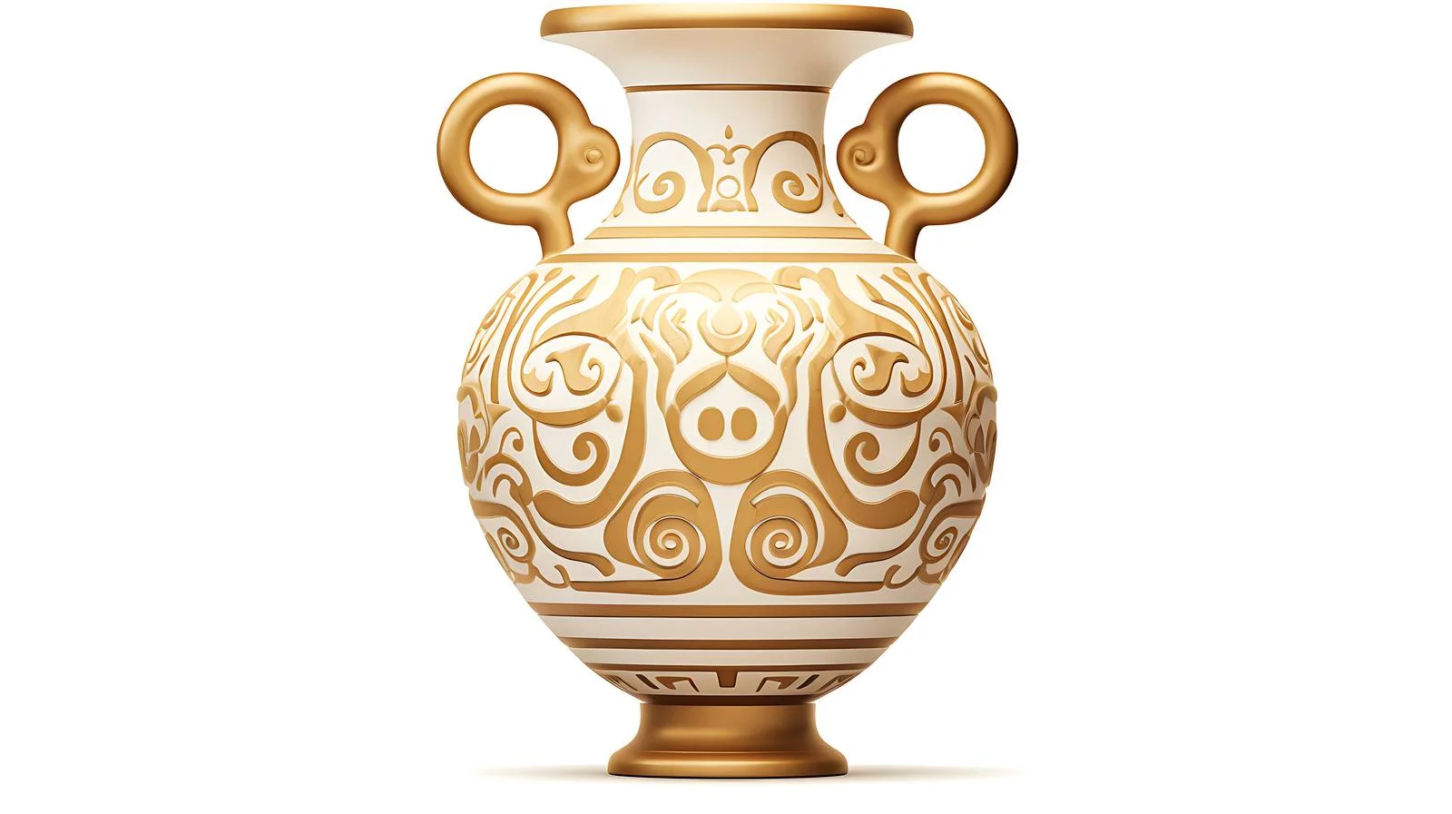 Ancient Greek Wine Vase with Meander Pattern – free archaeology image from Dotvec